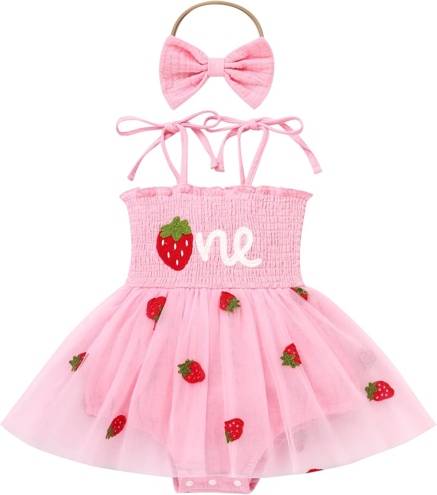 smocked birthday dress 12 months Birthday Smocked Dress in Polka Dot main image 1