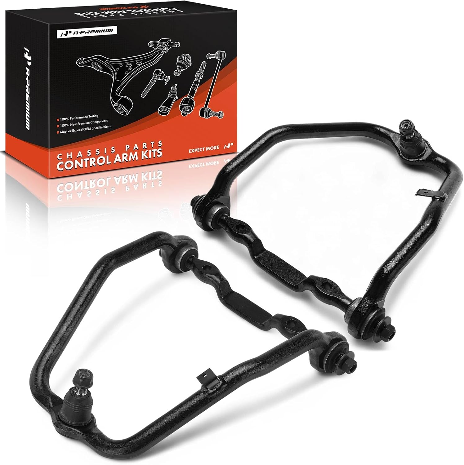 A-Premium 2 x Rear Upper Control Arms, with Ball Joint and Bushing, Compatible with Chrysler Sebring & Dodge Stratus, 2004 2005 2006