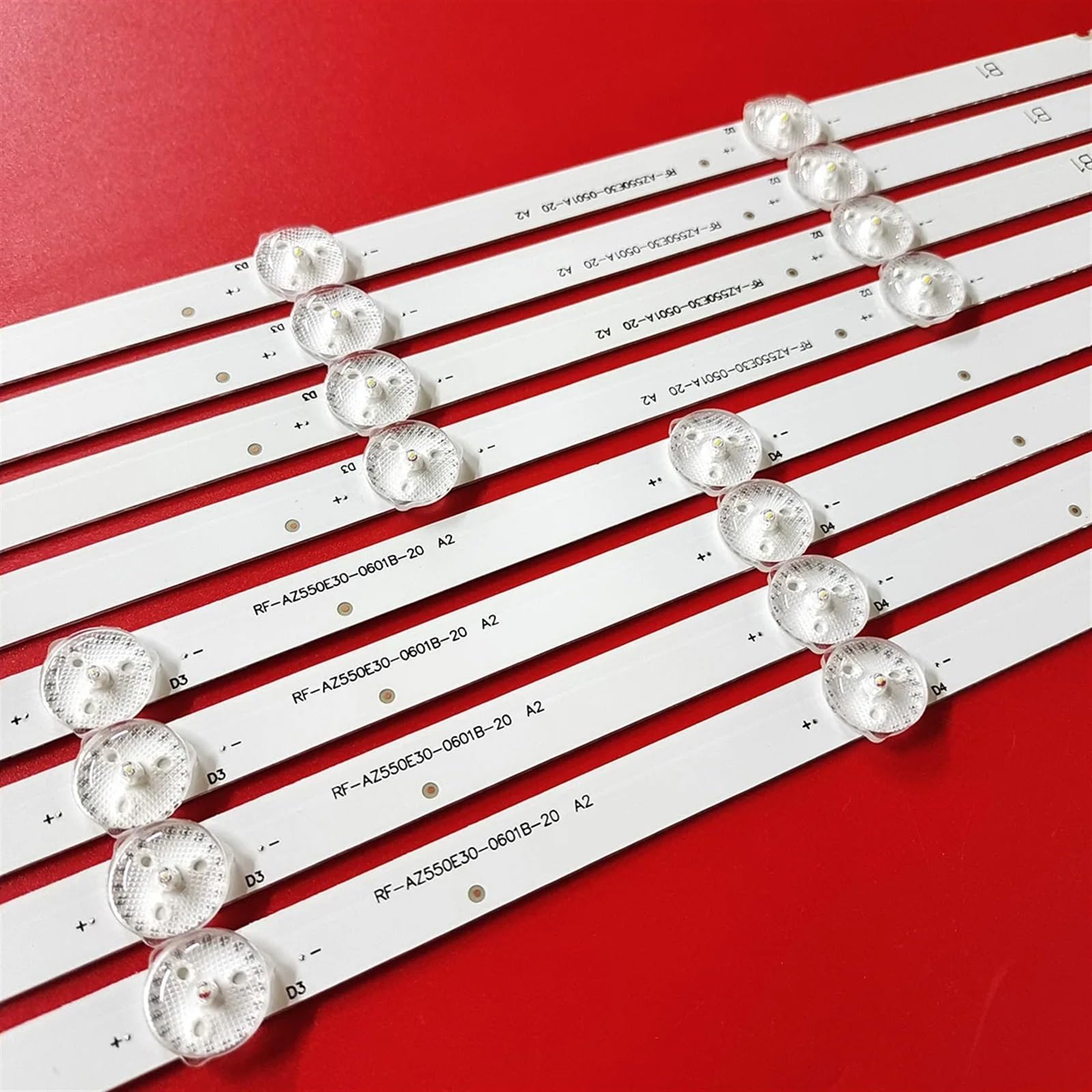 8 uds/Kit de Tiras LED compatibles for LG 55 TV 55UJ6200 55UJ620 LC550EGJ(SK)(A4) RF-AZ550E30-0501A-20 RF-AZ550E30-0601B-20