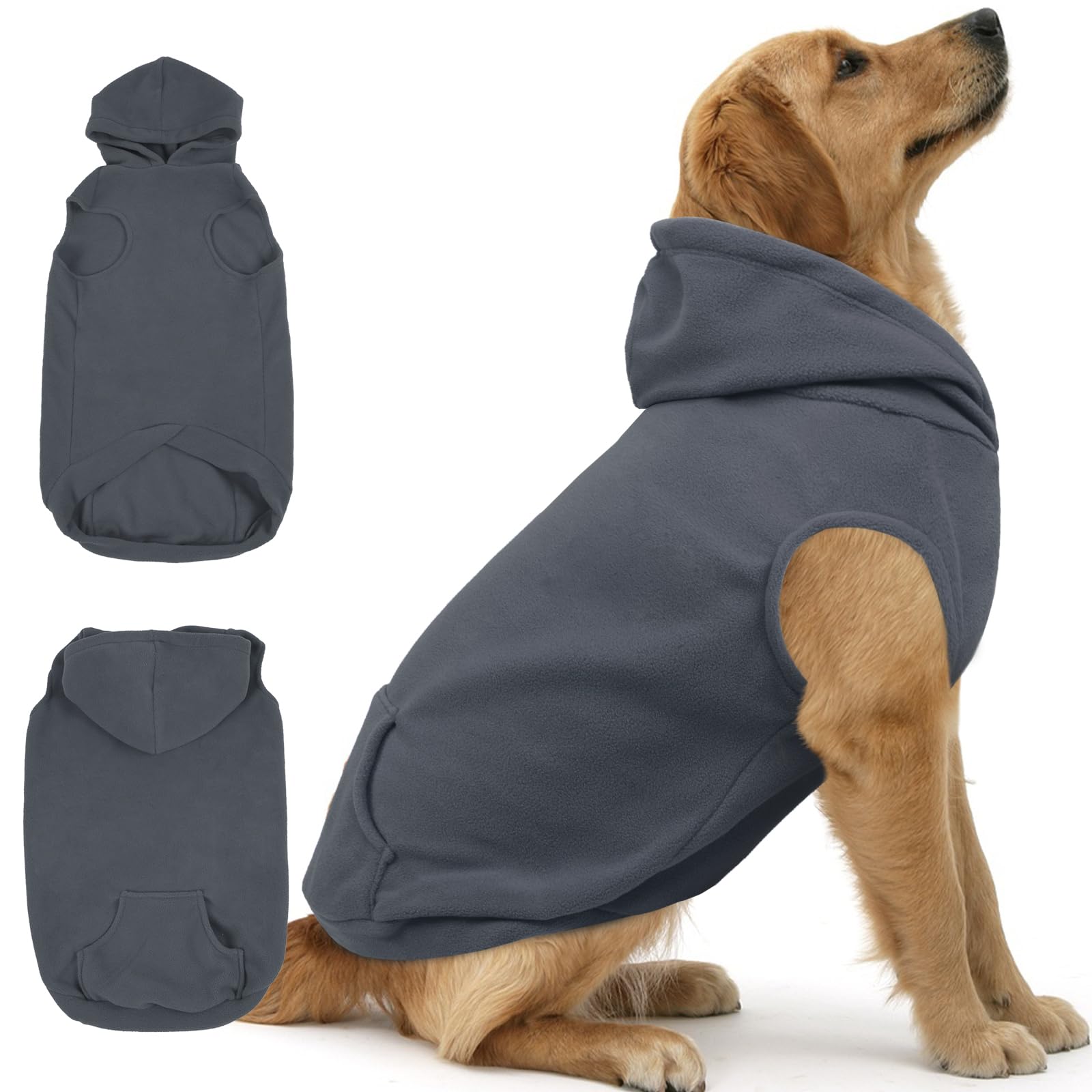 Vêtements d'hiver pour chien de grande race pour les promenades matinales dans le froid
