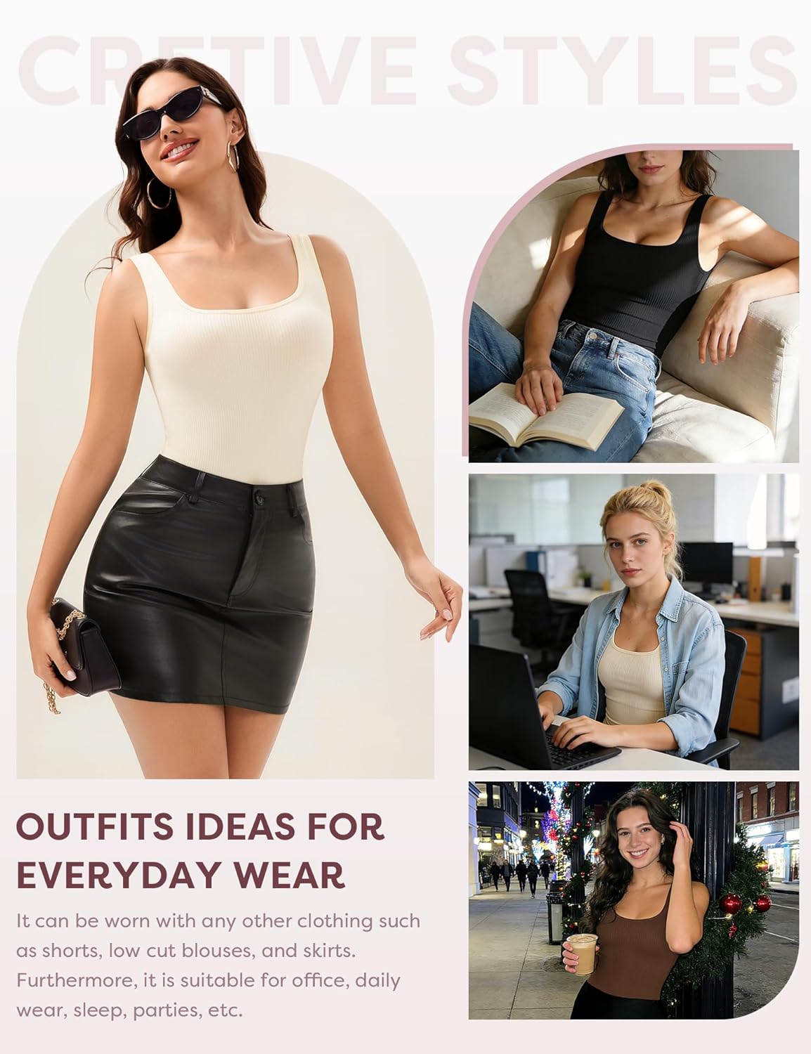 JulyGirl Shapewear Bodysuits for Women,Tummy Control Bodysuit,Seamless Shapewear for Women - Image 4