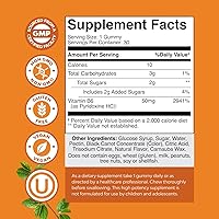 Vista 2 de Potentes gomitas de vitamina B6 para adultos, potentes suplementos de complejo de vitamina B para hombres y mujeres para apoyar el sistema nervioso