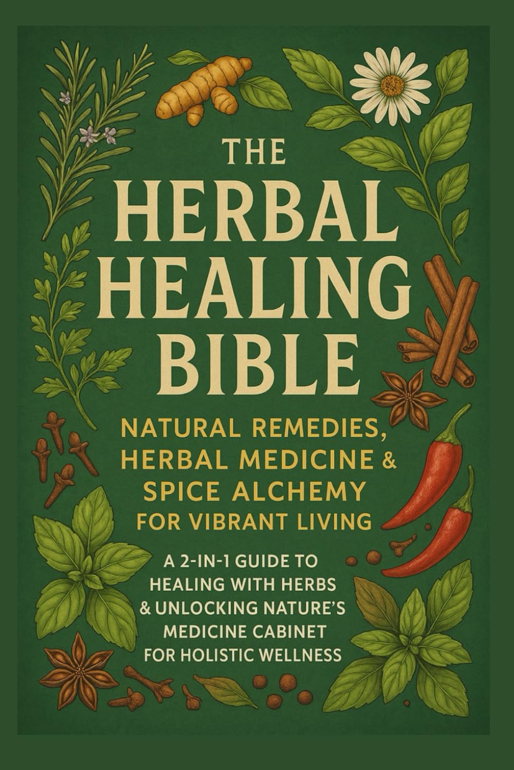The Herbal Healing Bible: Natural Remedies, Herbal Medicine & Spice Alchemy for Vibrant Living: A 2-in-1 Guide to Healing with Herbs & Unlocking Nature’s Medicine Cabinet for Holistic Wellness