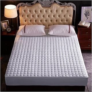 uyeoco Lenzuolo Coprimaterasso Matrimoniale/Singolo Materasso Spesso 25CM Fodera Materasso Copri Materasso Topper Antibatterico E Antiacaro Adatto A (Color : A, Size : 150 * 190+25cm)