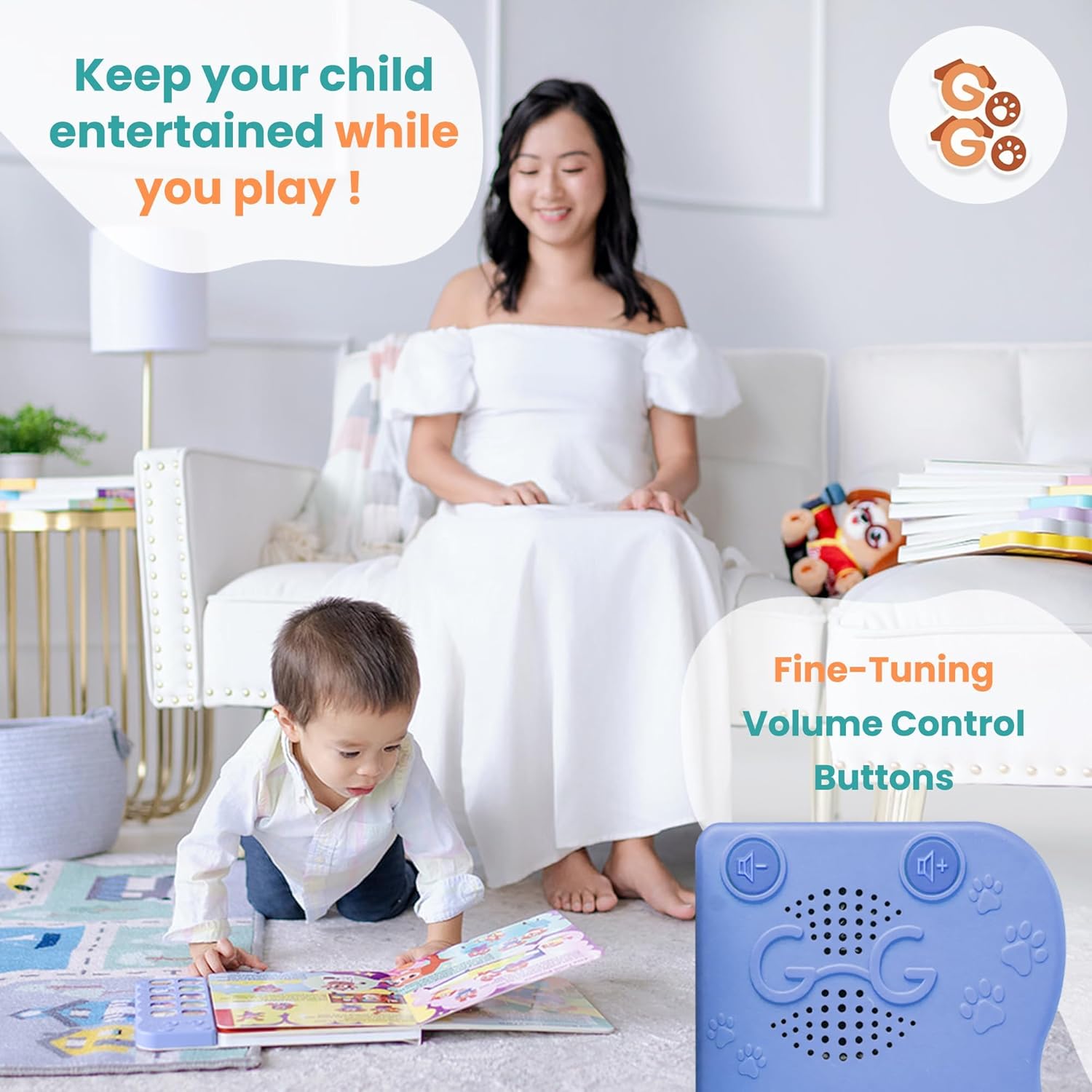 GO GO 9 Creative Animal Nursery Rhymes: Interactive Book for 1 Year Old, Sound Books for Toddlers 1-3, Musical Books for Toddlers 1-3, Music Book for Toddlers 1-3, Baby Books with Sound, Singing Books - Image 8