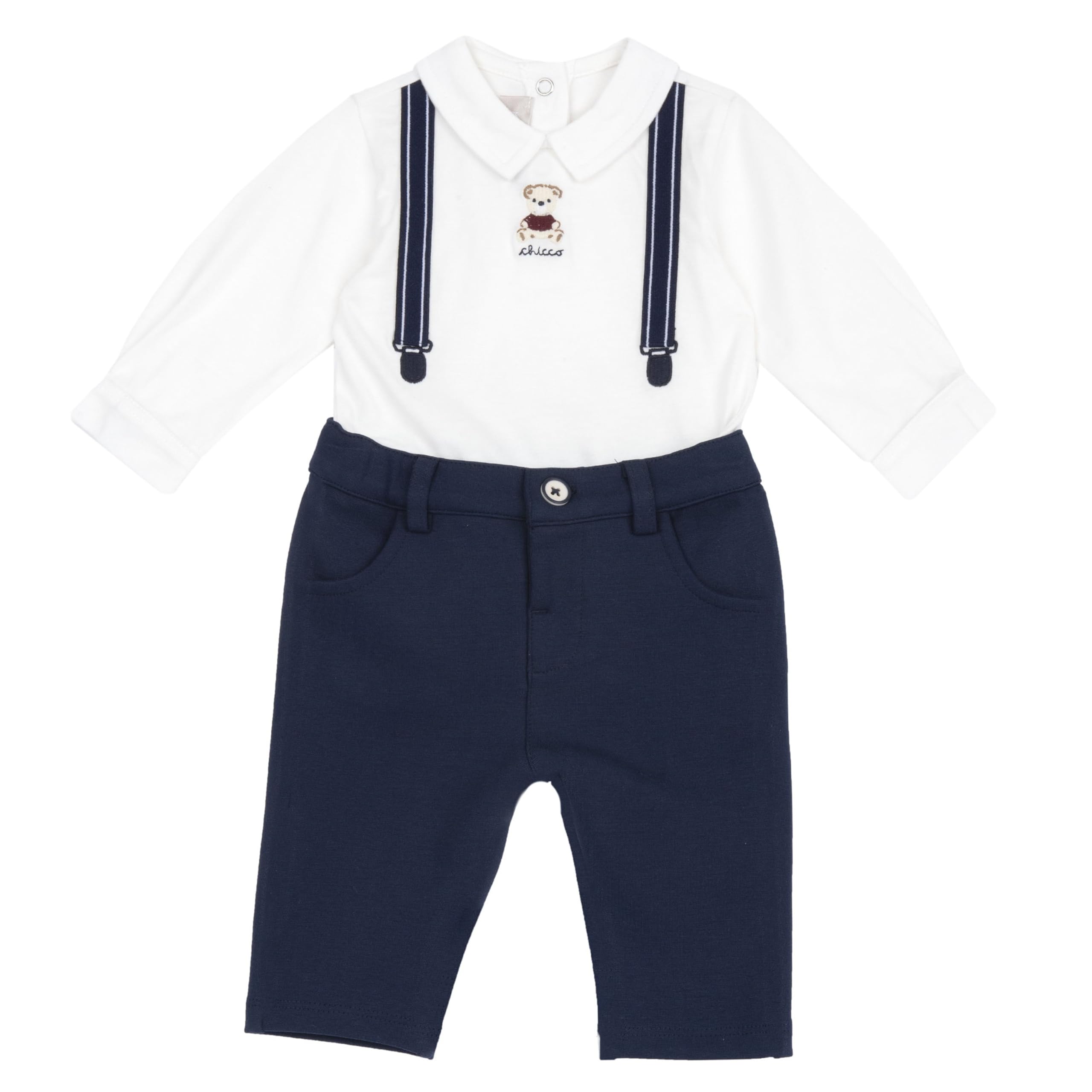 Chicco Bimbo 0-24 Completo Elegante Due Pezzi