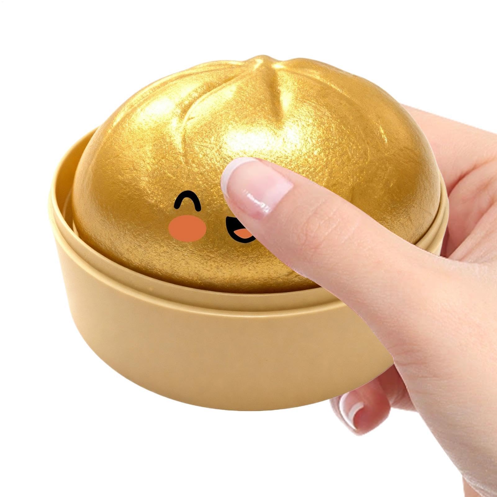 Bola Anti-Estrés Brillantina Dumpling - Amasable para Aliviar el Estrés | Peluche Anti-estrés para Amasar - para Estudio Trabajo Viaje Oficina Casa Coche Sala de Espera Meditación Regalos para Niños A — view 15