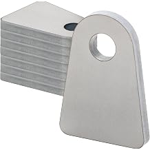 Weld on Tabs,1/2" Hole Weld on Shock Mount Bracket, Flat Bottom Weld tabs8 Pcs