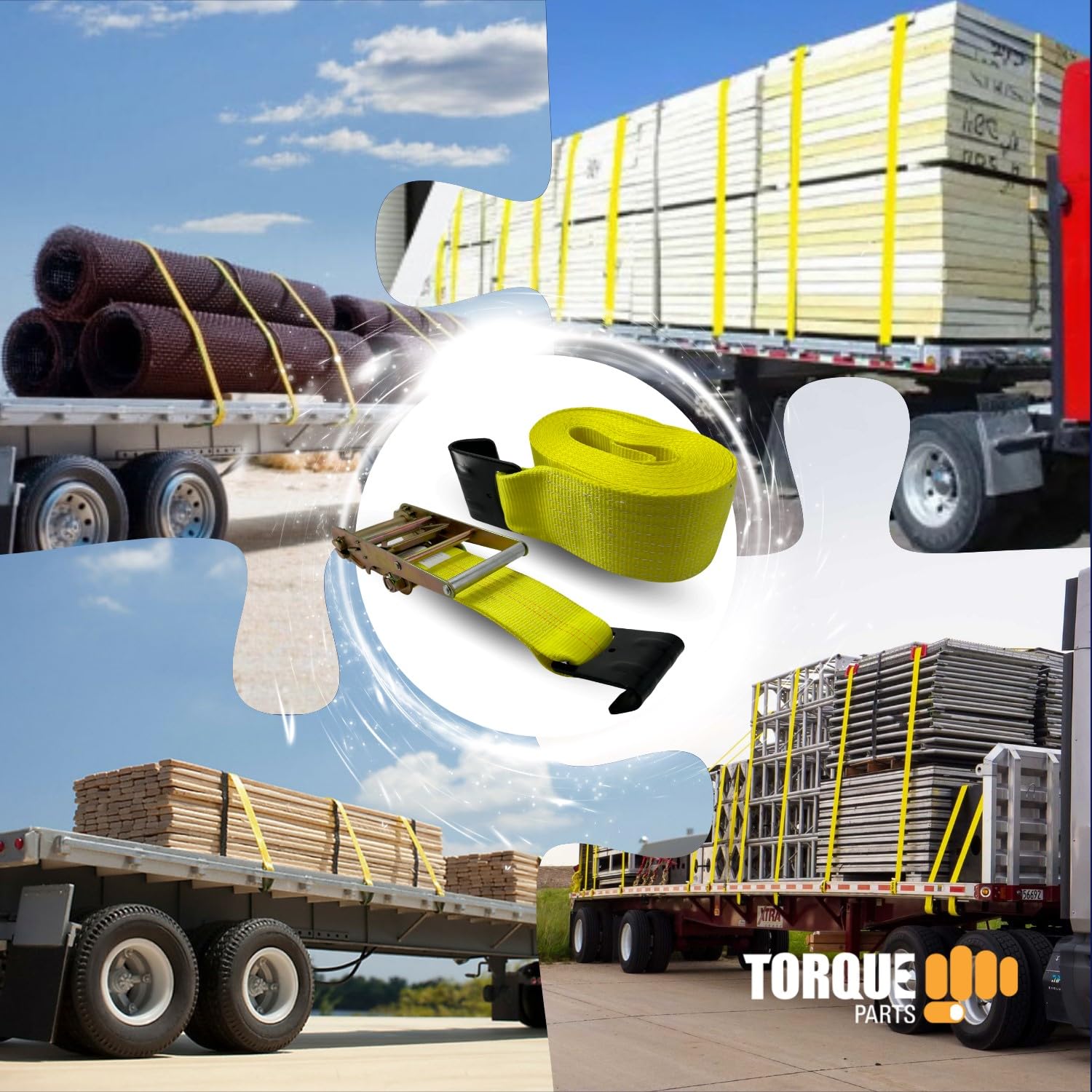 Torque Heavy Duty Straps Winch/Ratchet