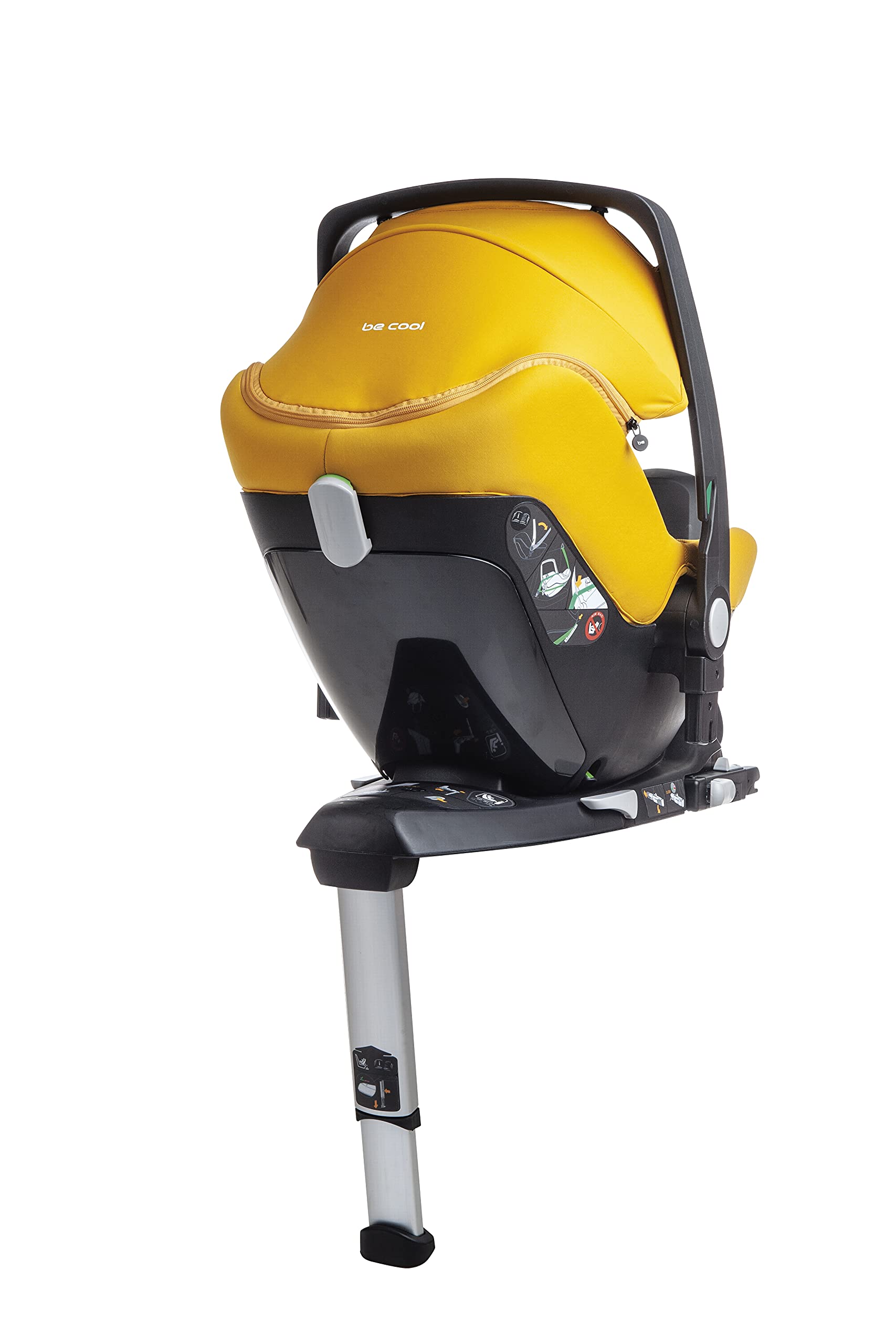 Be Cool One Base Isofix, I-size Normativa R129, da 40 a 86 cm, piede regolabile, per ovetto One di Be Cool