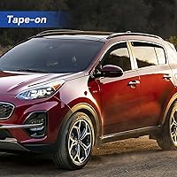 Vista 281 de Viseras de ventana in-Channel, protectores contra la lluvia para 2011-2023 Dodge Charger, visores de ventilación de ventana con deflectores