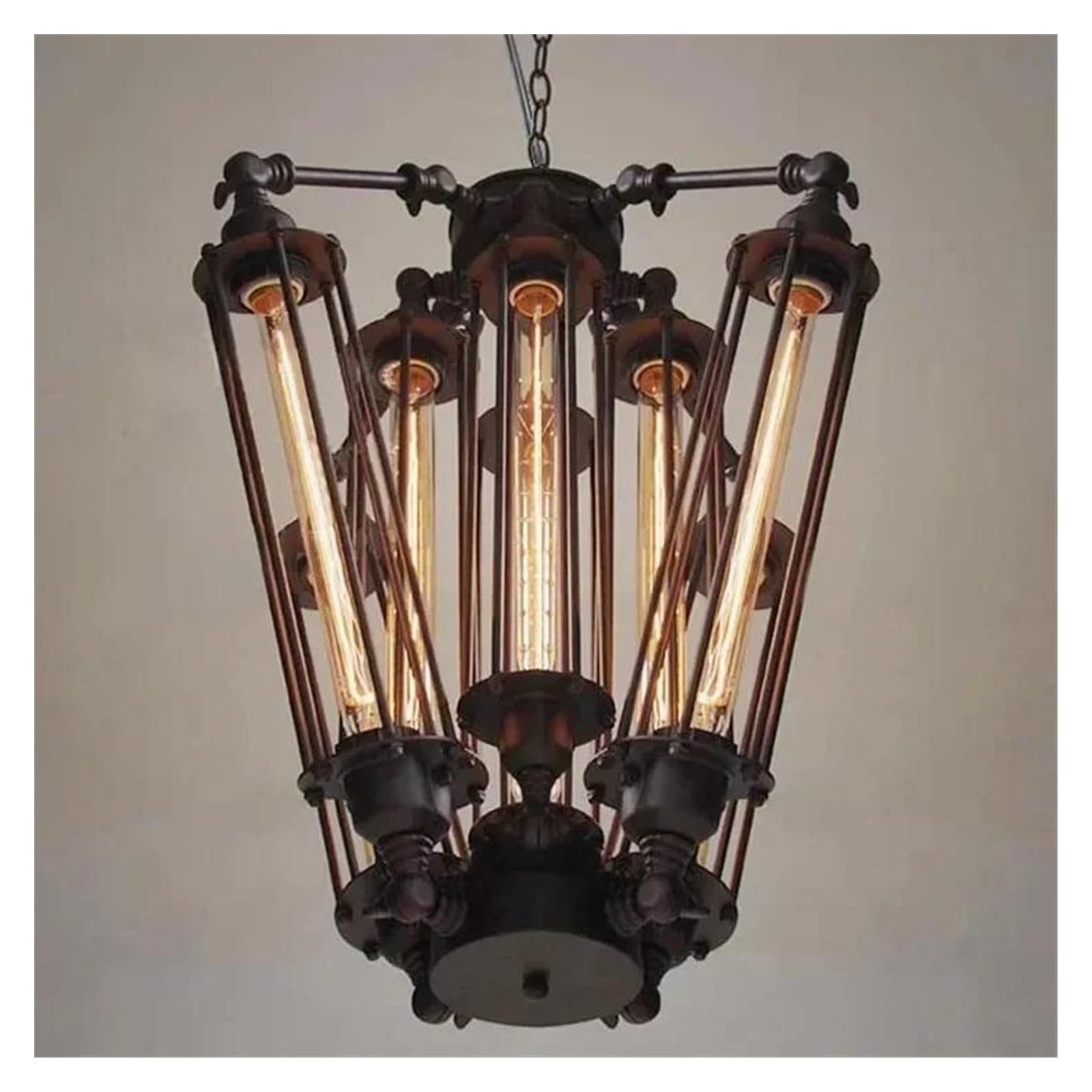 Generico Lampadari industriali retrò, luci, lampade a sospensione, Art Deco, moderne grandi e nere