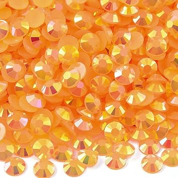 1500pcs 5mm AB Resin Flatback Rhinestone for Crafting,Flatback Round Jelly Rhinestones Bedazzling Non Hotfix Crystal Gems for Nails Face Makeup Tumblers Mugs DIY Crafts.Sun AB