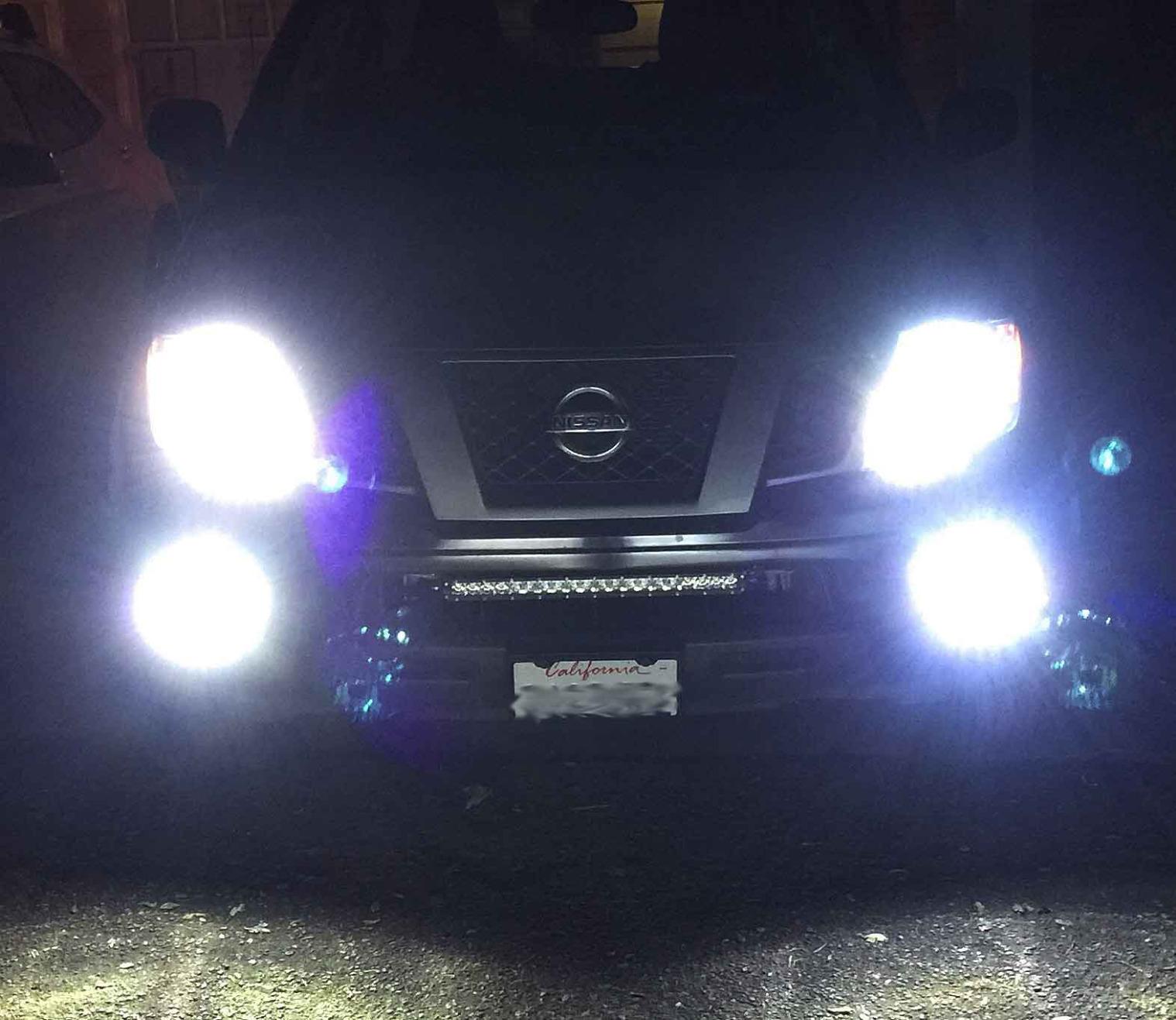 21" Fits the Nissan Frontier Gen2 lower grill like it was made for it- uses existing holes / no drilling!! Acceptable quality.