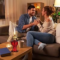 Vista 6 de 2 lámparas de aceite de cámara para uso en interiores, lámpara vintage de queroseno, linterna rústica de queroseno de huracán con mecha de fuego