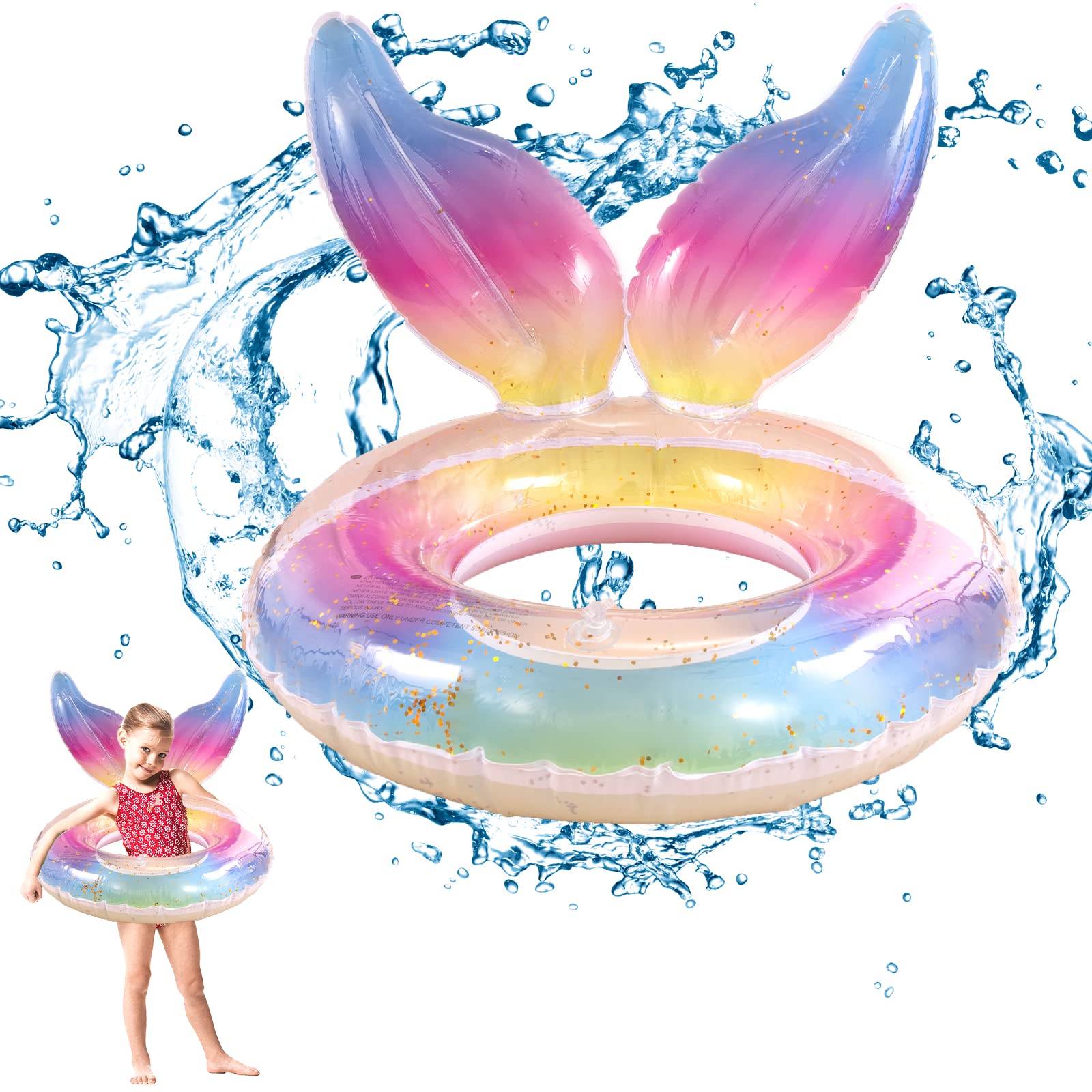 Flotador Infantil Niño,Anillo de Natación para Niños, Salvavidas Infantil Flotadores Bebes para Accesorios de Piscina para Fiestas de Agua para 3-9 años Juguetes de Verano