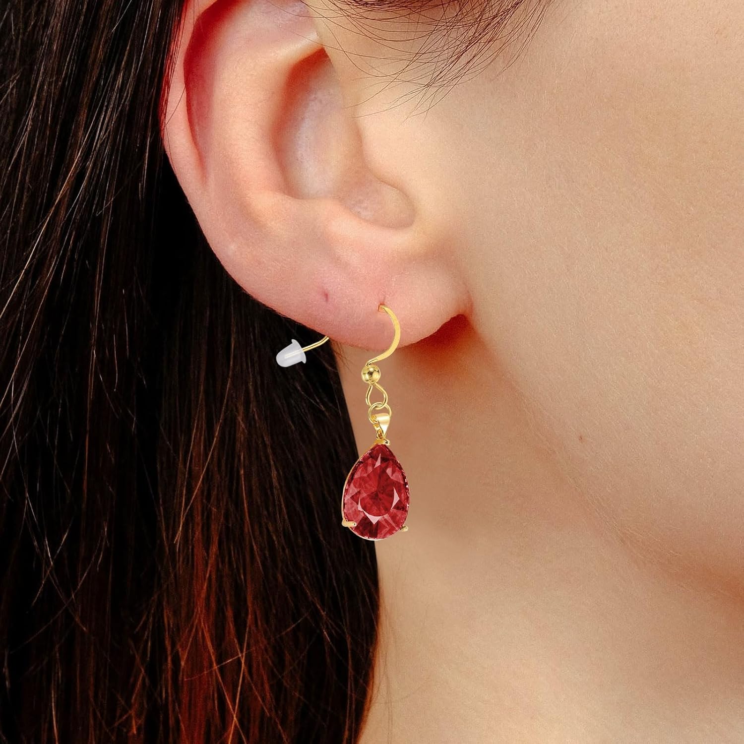 uxcell 160Pcs Stainless Steel Fish Earring Hooks, French Earring Hooks Ball Dot Ear Wires with Jump Rings and Clear Silicone Earrings Backs for DIY Jewelry Making, Silver - Image 6