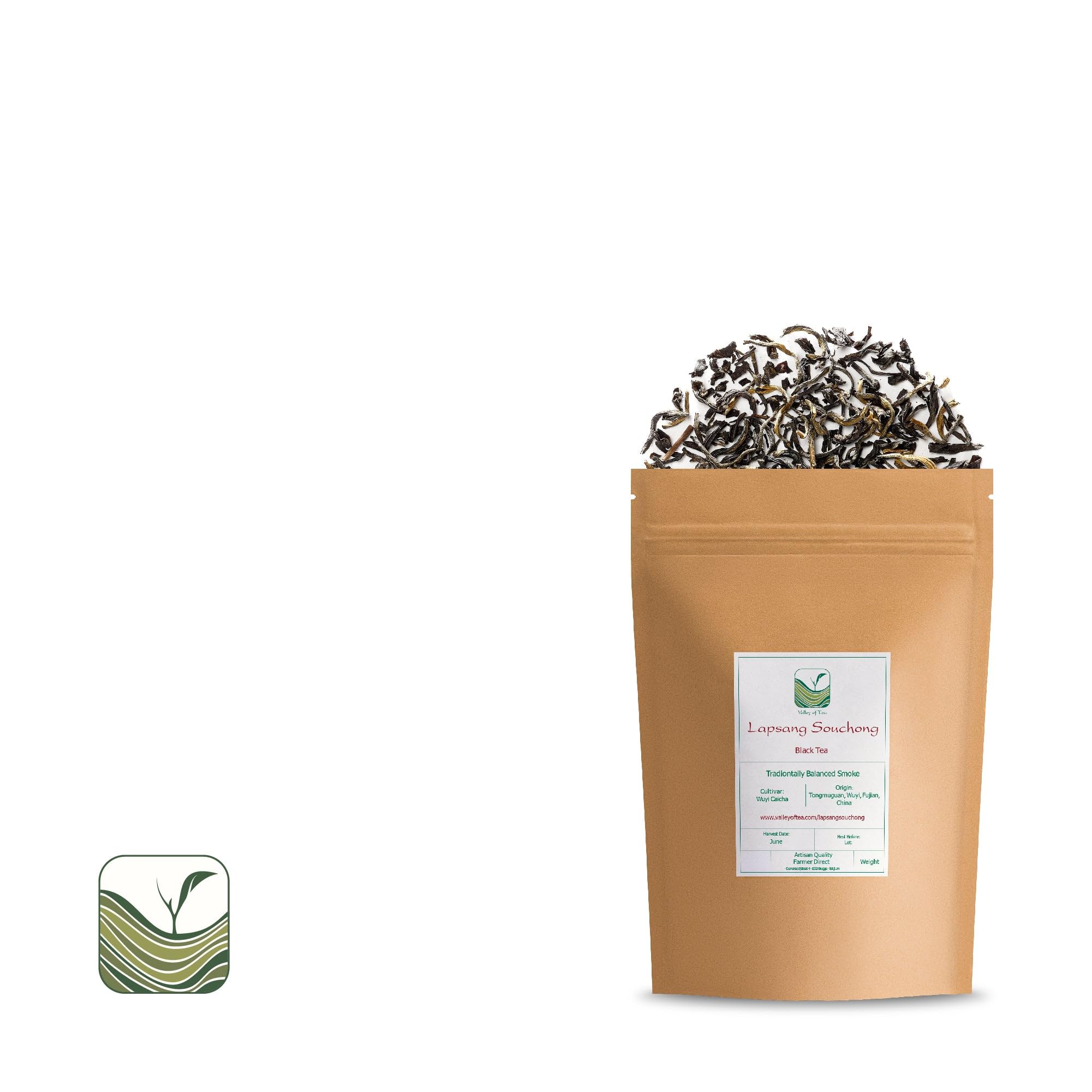 Lapsang Souchong Tarry Black Tea - Lap Sang Smokey Tea From Wuyi Mountains - Lightly Smoked 100g | intensywny aromat wędzonego drewna sosnowego doskonały do zup gulaszy i marynat mięsnych
