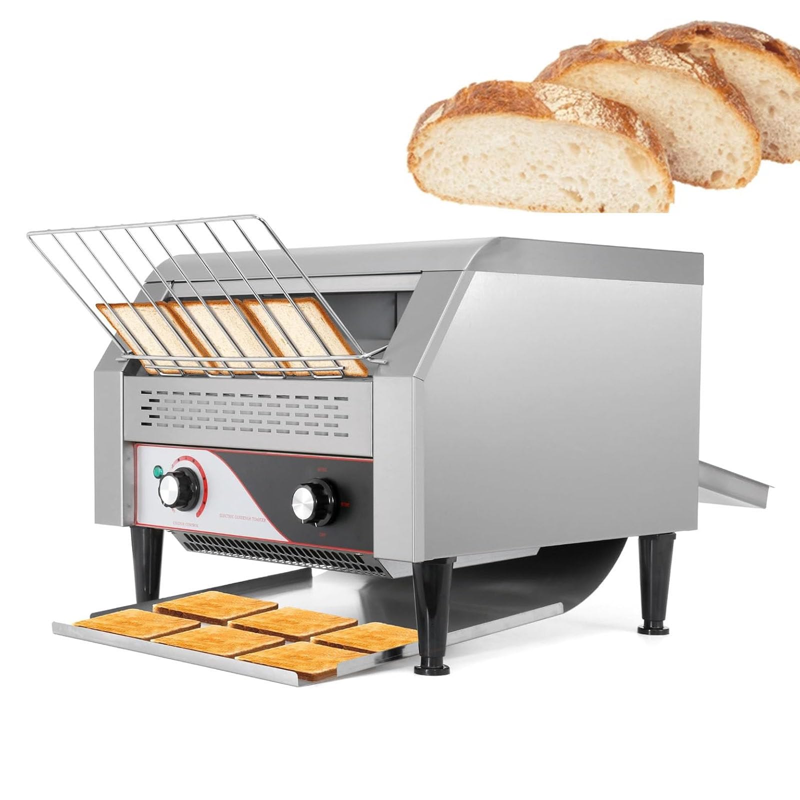 Tostadora comercial automática, tostadora de panecillos, tostadora eléctrica con cinta transportadora, tostadora de panecillos para hamburguesas, tostadora para restaurantes de alta resistencia, tos