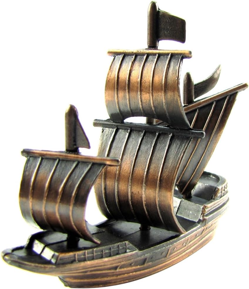 Treasure Gurus Bronze Metal Spanish Galleon Die Cast Pencil Sharpener