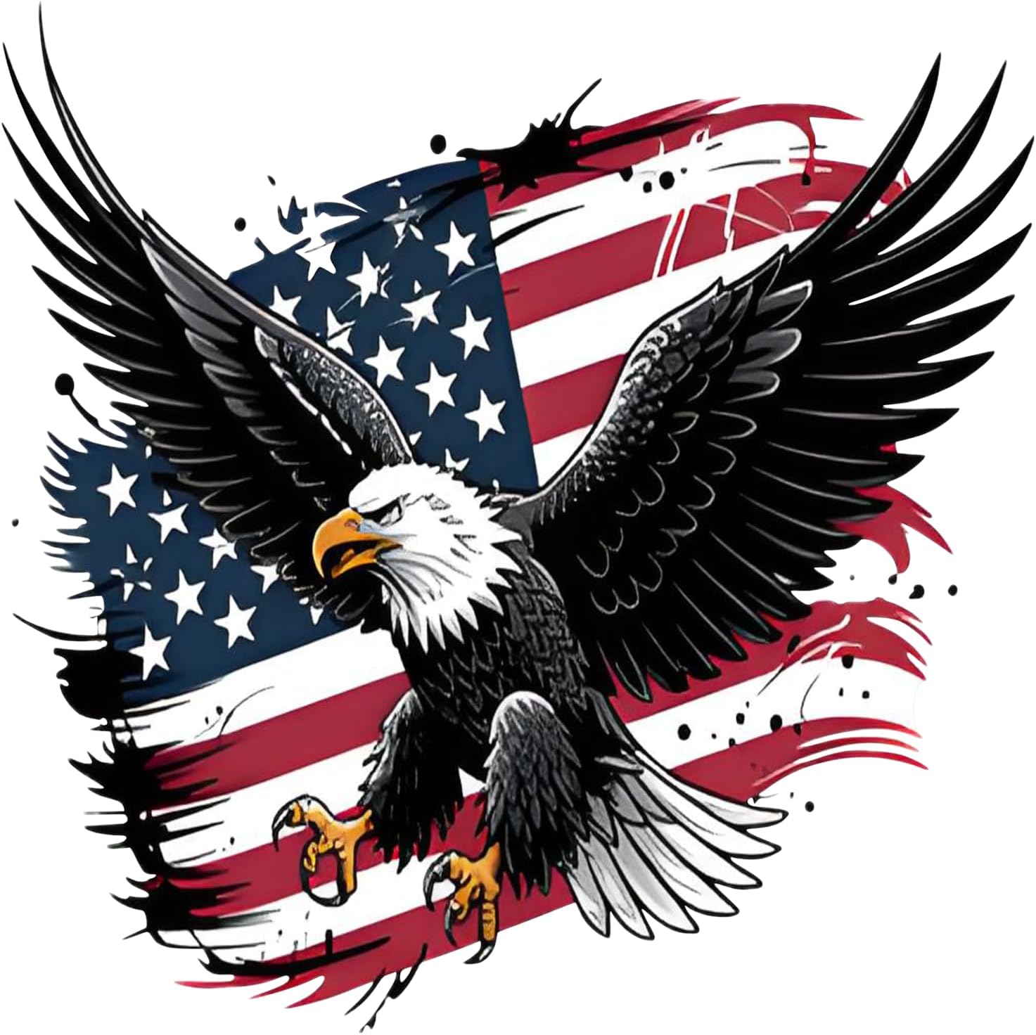 Rear Window Decals for Trucks - 65x17.3 in Back Window American Flag Decals Fit Most Pickup Trucks SUV, Vinyl Back Window Decal Truck Rear Window Graphics for Personalized Decoration