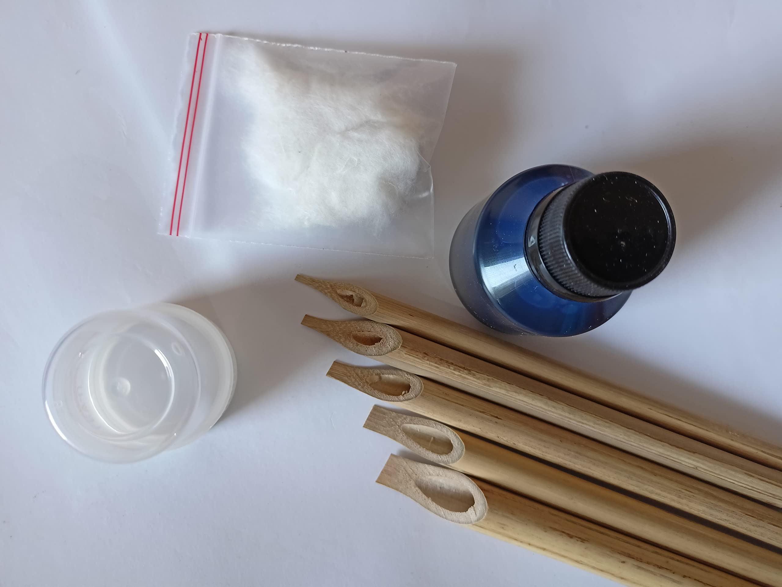 Arabic Urdu English and Devnagri bamboo Calligraphy Pen set / 5 boombu wodeen pen 60ML black ink cotten Likka and pvc container