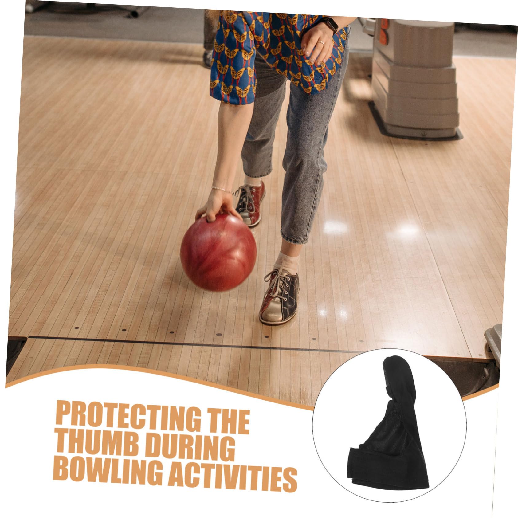 COOLHIYA Lightweight Cloth Bowling Gloves Seamless Thumb Socks for Men Women -Resistant Protective Gear for Bowling Fingers