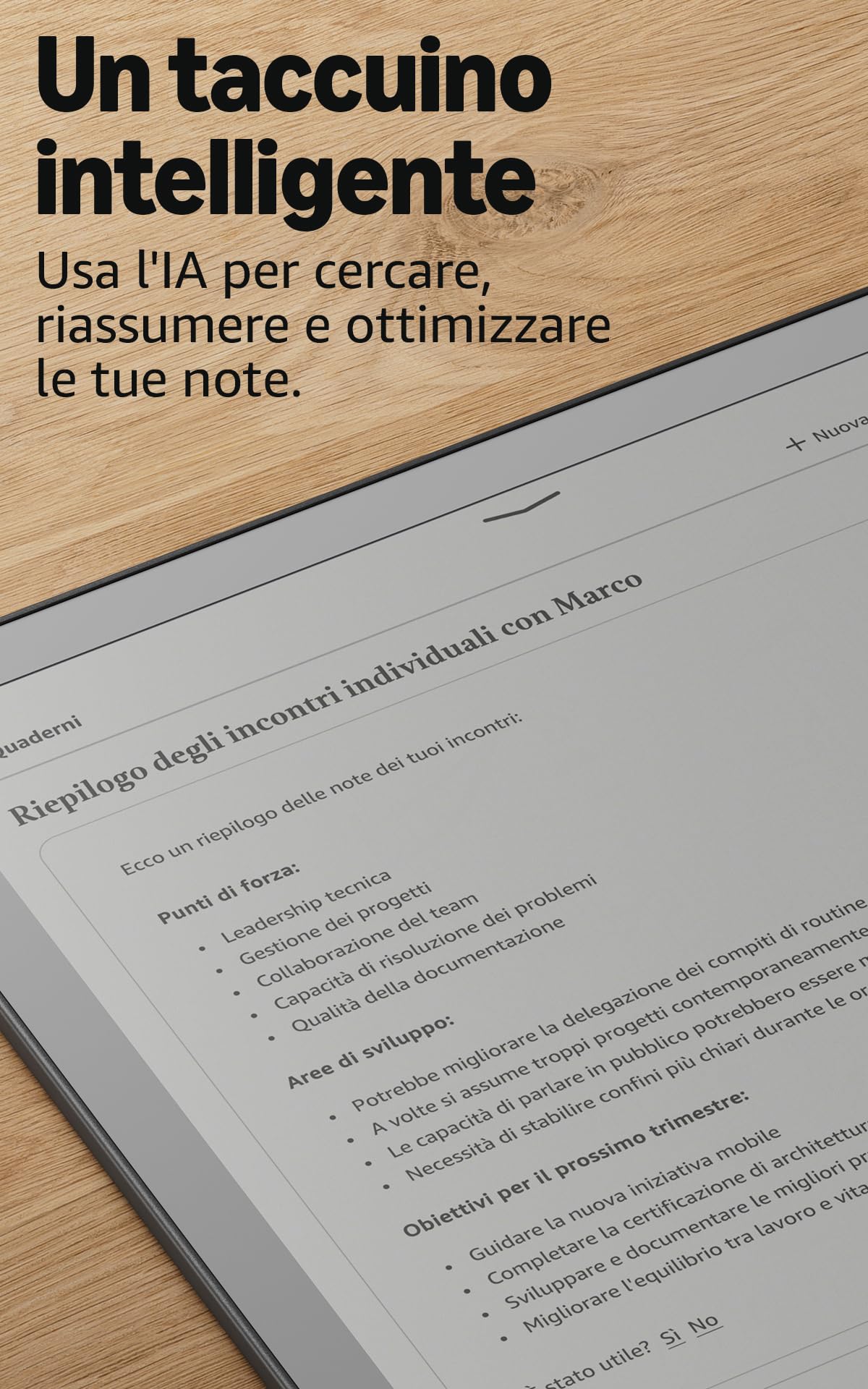 Amazon Kindle Scribe 16 GB senza luce frontale (ultimo modello) — Schermo da 11’’, effetto carta stampata — Più sottile, leggero e veloce — Scrivi nel taccuino integrato, nei documenti e nei libri