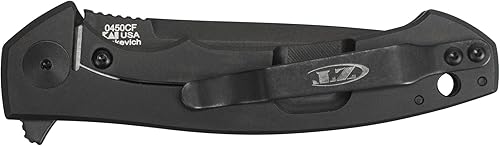 Miniatura 4 de Zero Tolerance 0450CF cuchillo plegable con hoja de acero inoxidable S35VN recubierta DLC de 325 pulgadas balanzas de fibra de carbono totalmente