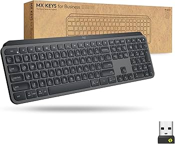 Logitech MX KEYS for Business 本体 Logitech MX Keys Wireless Illuminated Keyboard for Business, Quiet