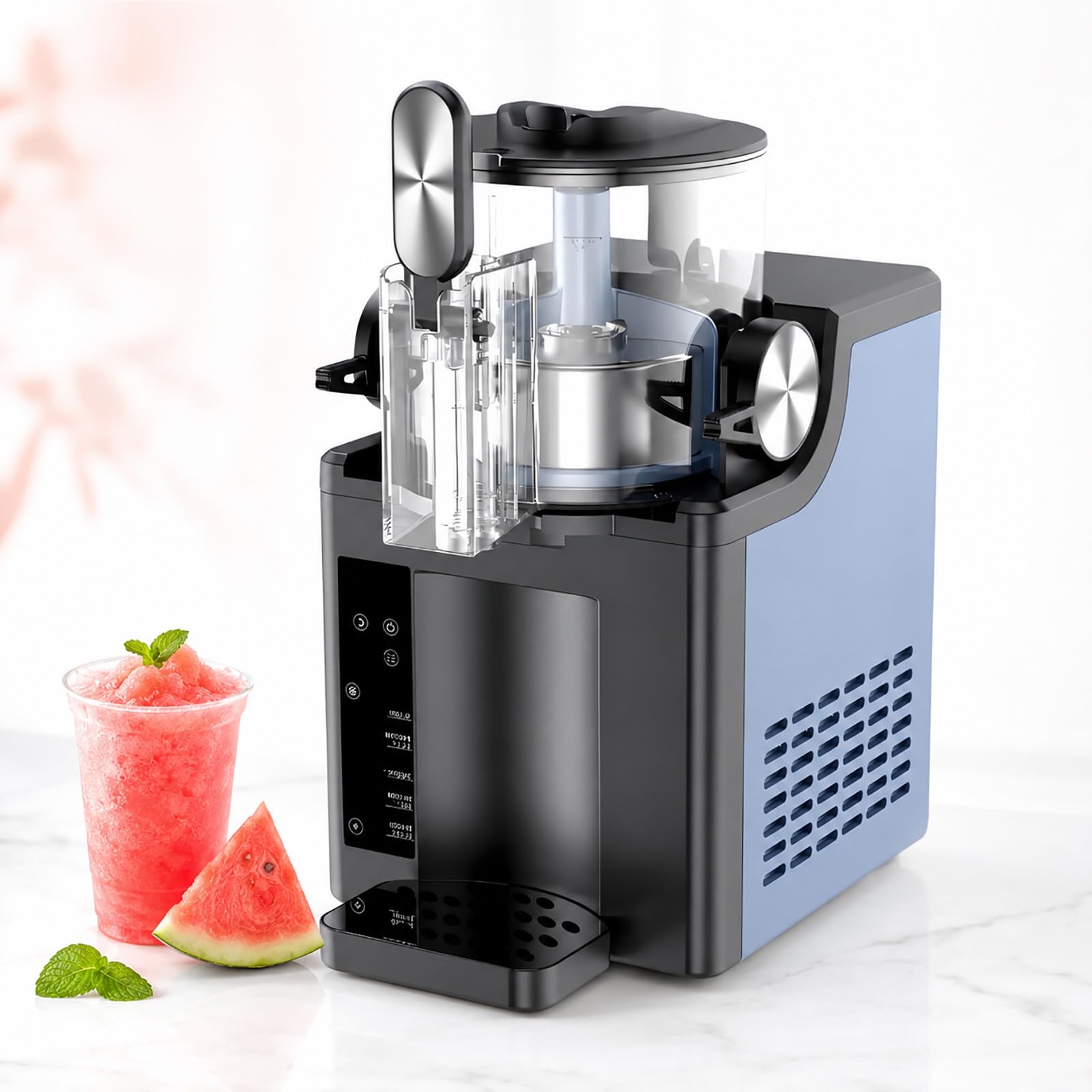 Urządzenie 2 w 1 do slushie i lodów – do smoothie i margarity | 5 trybów: smoothie, koktajle mleczne, margarita i lody – do użytku domowego