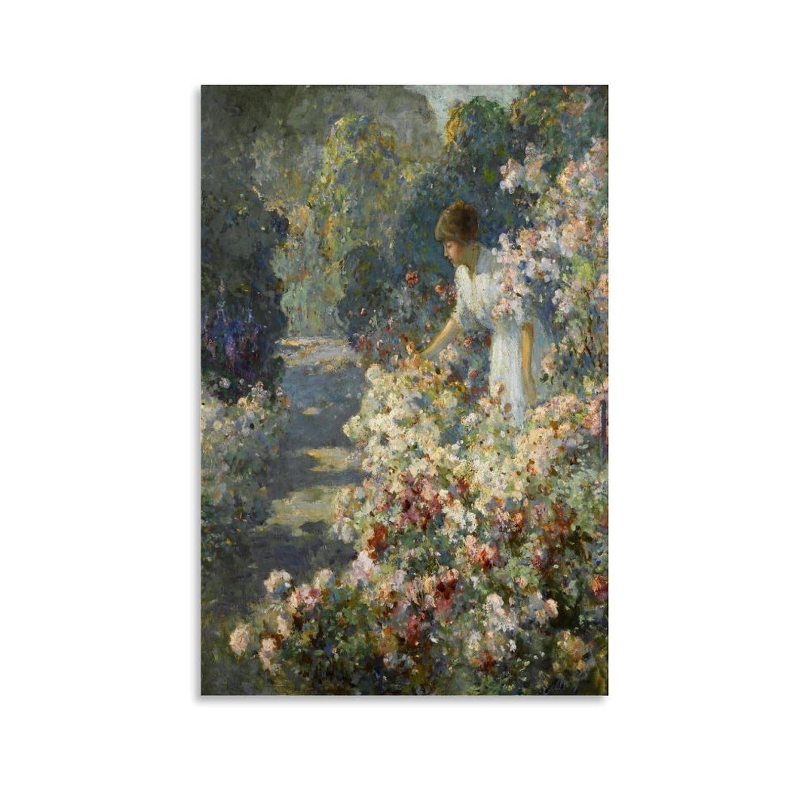 Toile Abbott Fuller Graves Mer de fleurs 60 x 90 tableau floral impression - 8