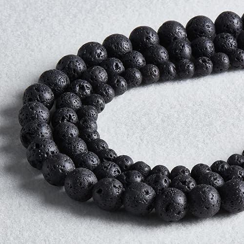 45 cuentas de piedras preciosas naturales de 0.31 pulgadas, cuentas redondas sueltas para hacer joyas con cordón elástico de cristal