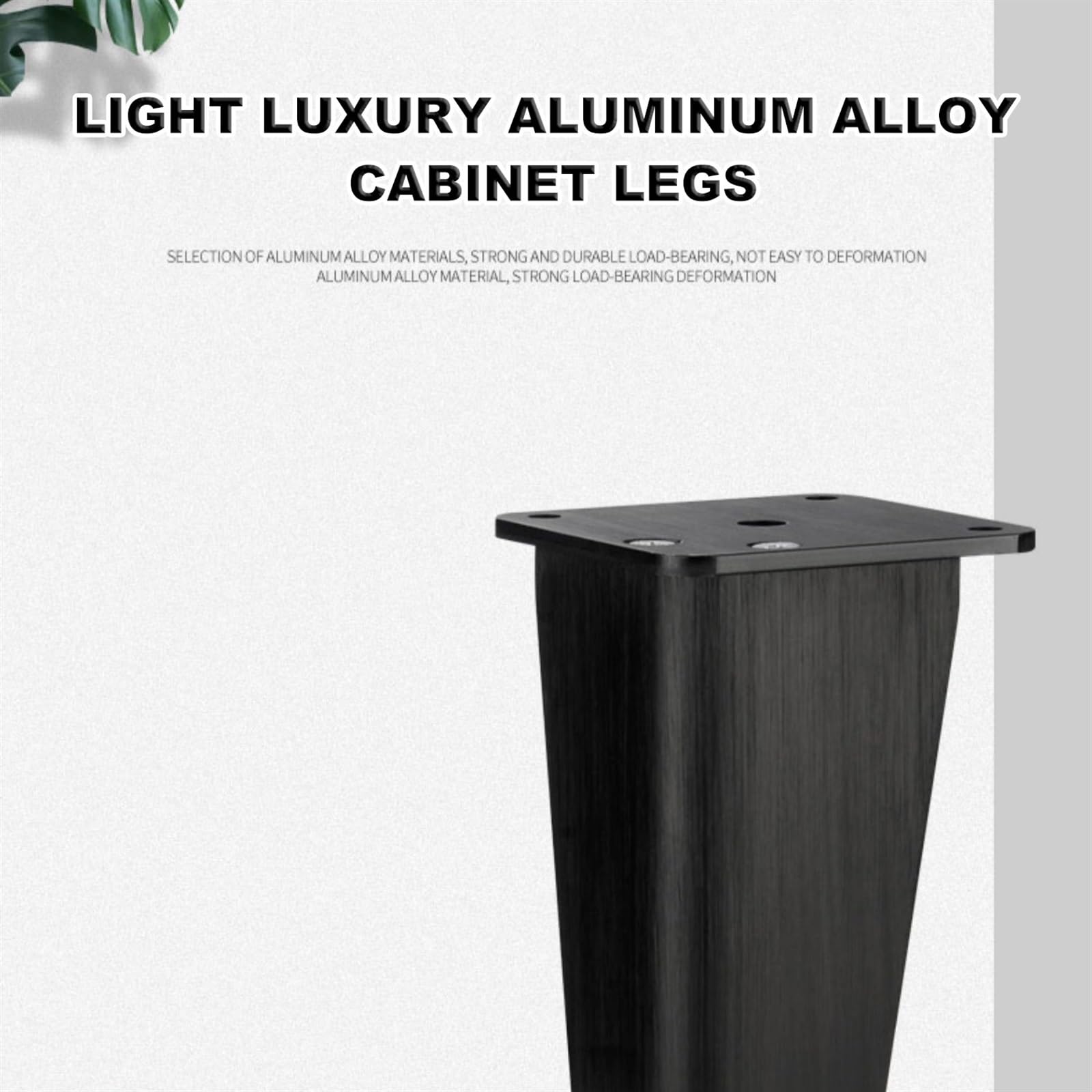 Patas de sofá ajustables de aleación de aluminio, paquete de 4 patas plateadas para muebles y sofás de 18 cm con tornillos, patas duraderas para gabinete de baño
