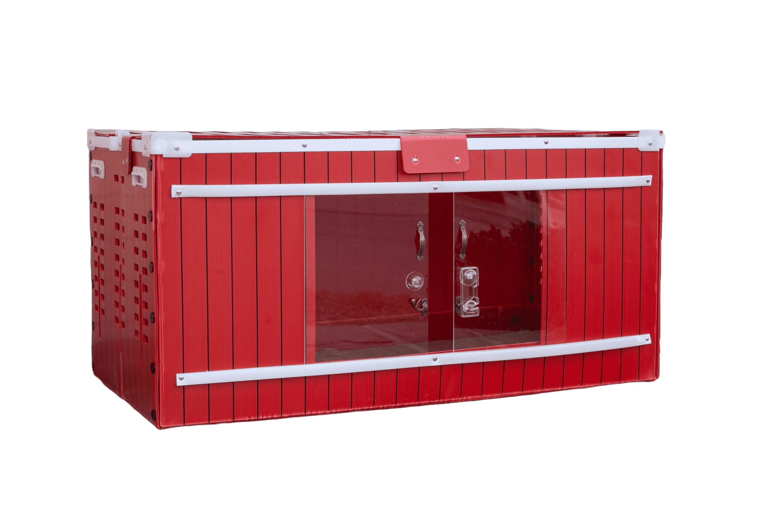 Big Red Barn Chick Brooder | Durable, Lightweight, Easy-Clean, Multipurpose | with Absorbent Hatchling Liners, Jute Liners, LED Light, Security Latch