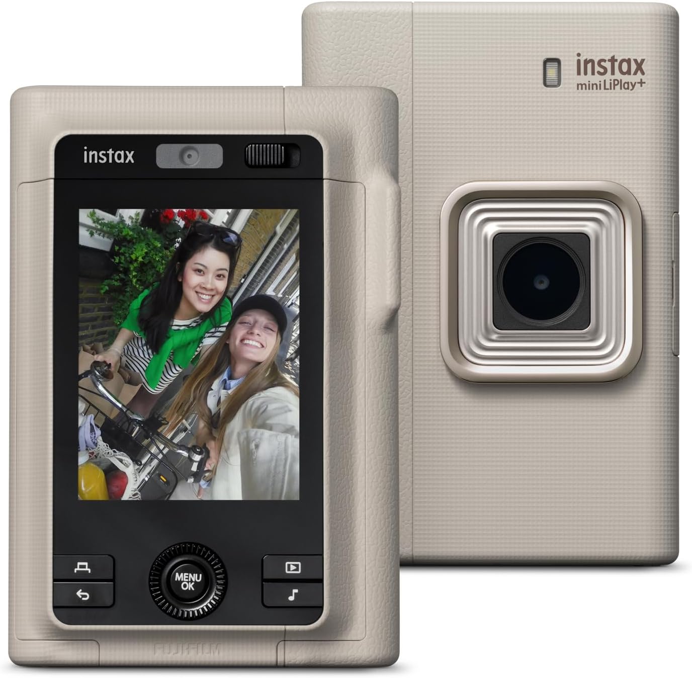 instax mini LiPlay+ Sand Beige, Hybrid Instant Camera