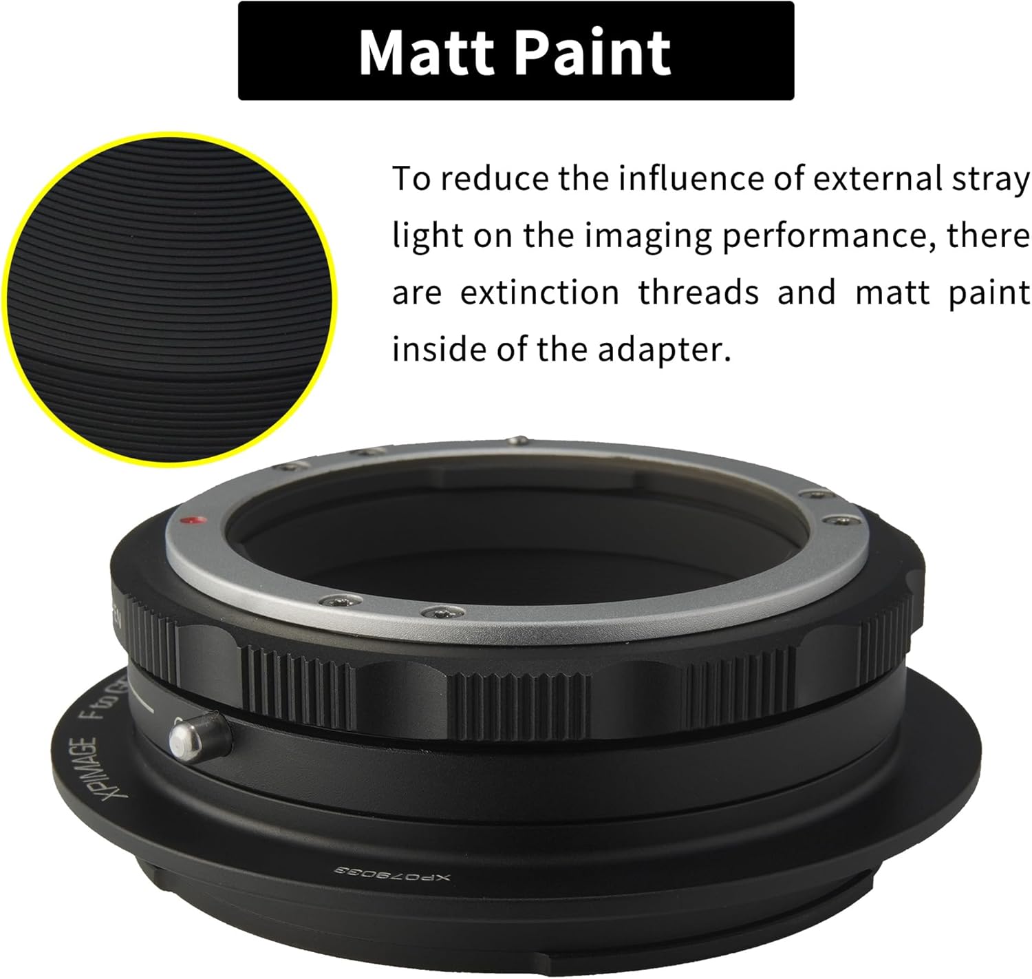 Lens Mount Adapter Ring Compatible with Nikon F Lens to Fujifilm GFX Camera GFX50 GFX100