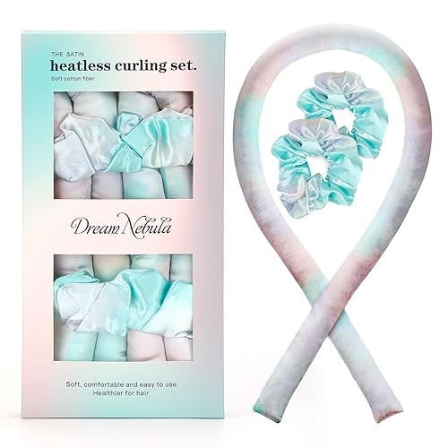 Juego de rizadores de satén sin calor, rodillos para el cabello sin calor, rizadores de cabello sin calor y rulos calientes, rizadores de cabello