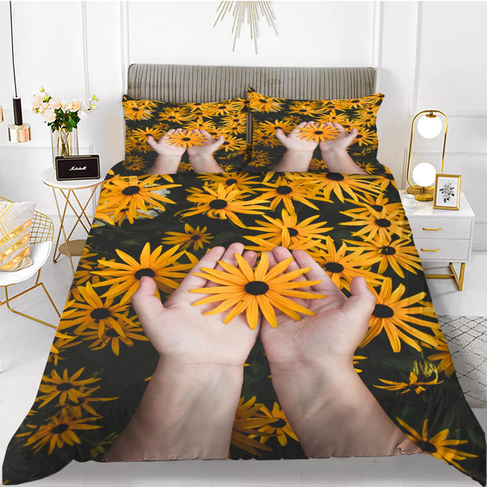 Housse de couette 160x200 fleurie pour relooker une chambre d'ado