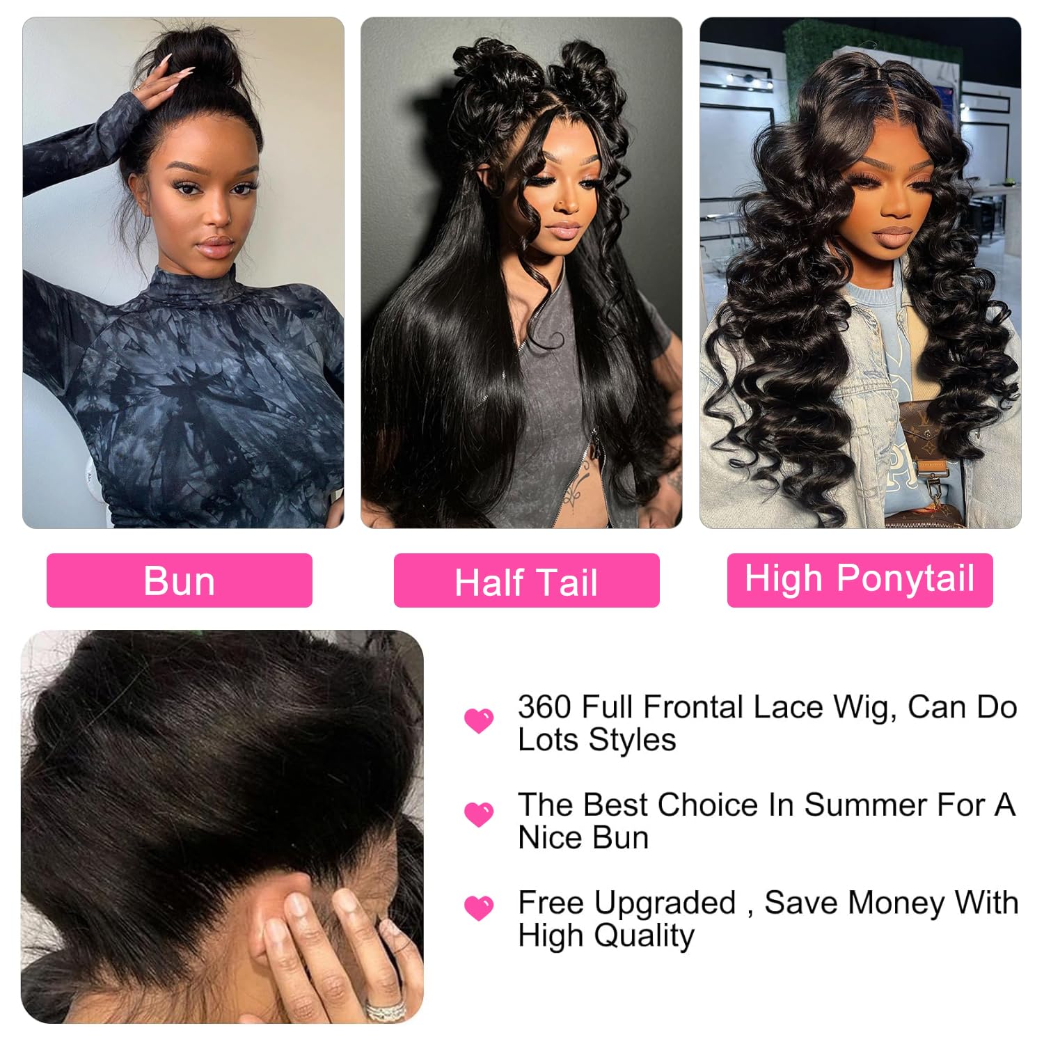 Wigs. Front lace lots of styles Heat Resistant Lace Front Wigs #13 Synthetic Hair Long Loose  main image 2