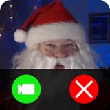 Live video call santa christmas