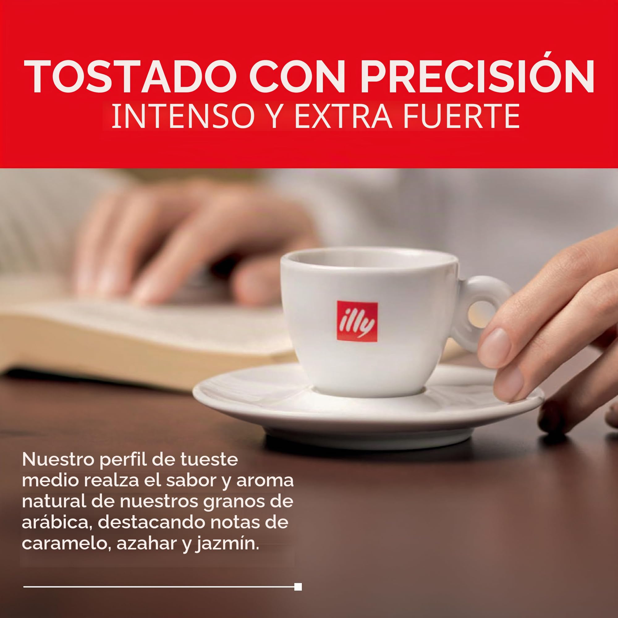 illy, Café en Cápsulas Compatibles de Aluminio CLASSICO, 100% Arabica con notas de flor de naranja y jazmín, sabor dulce y regusto dulce, 10 paquetes de 10 (100 cápsulas en total)
