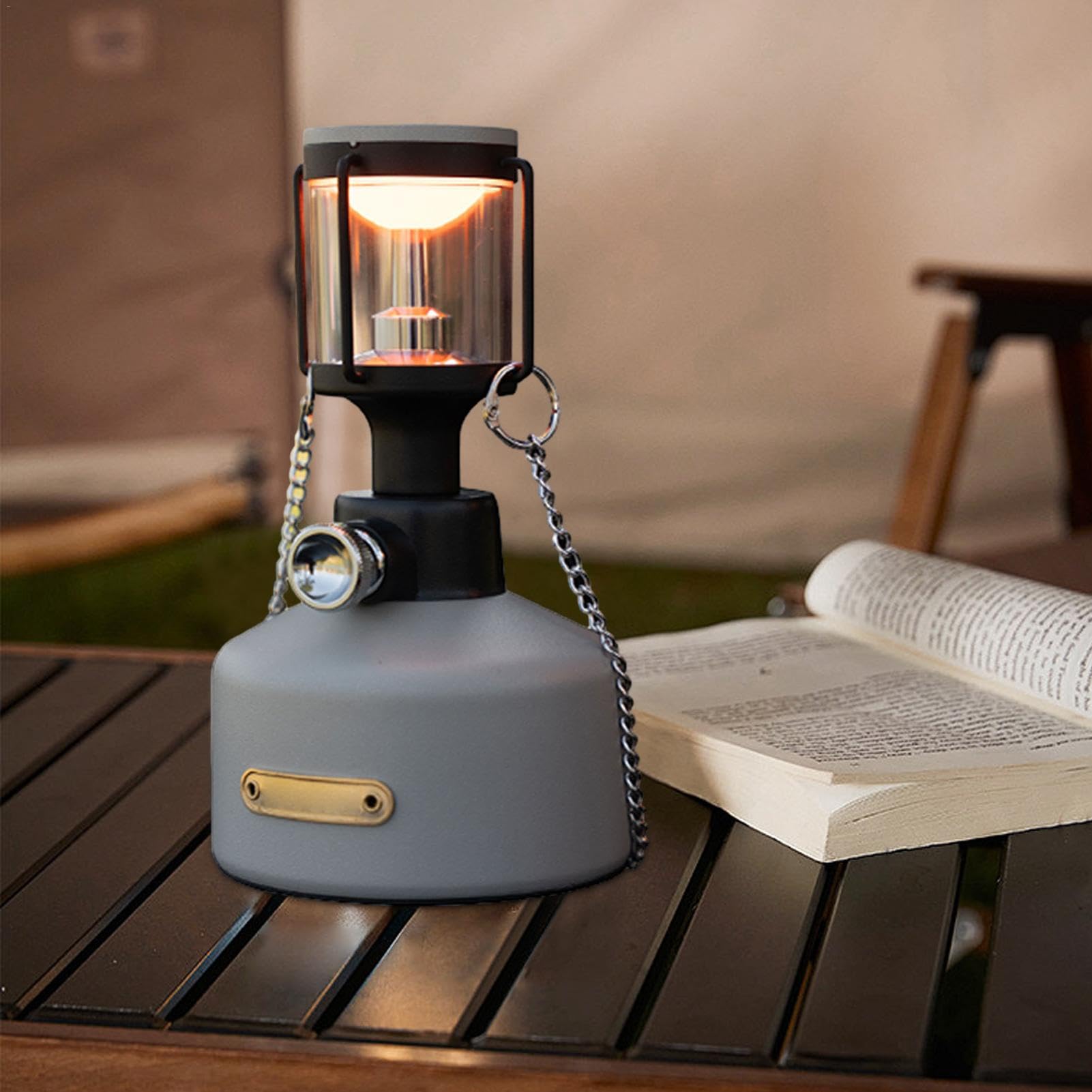 Latarnia LED w vintage, retro, lampa namiotowa, przenośna | wodoodporna lampa namiotowa w vintage, żarówka, latarnia, latarnia LED, awaria zasilania, wodoodporna lampa namiotowa n