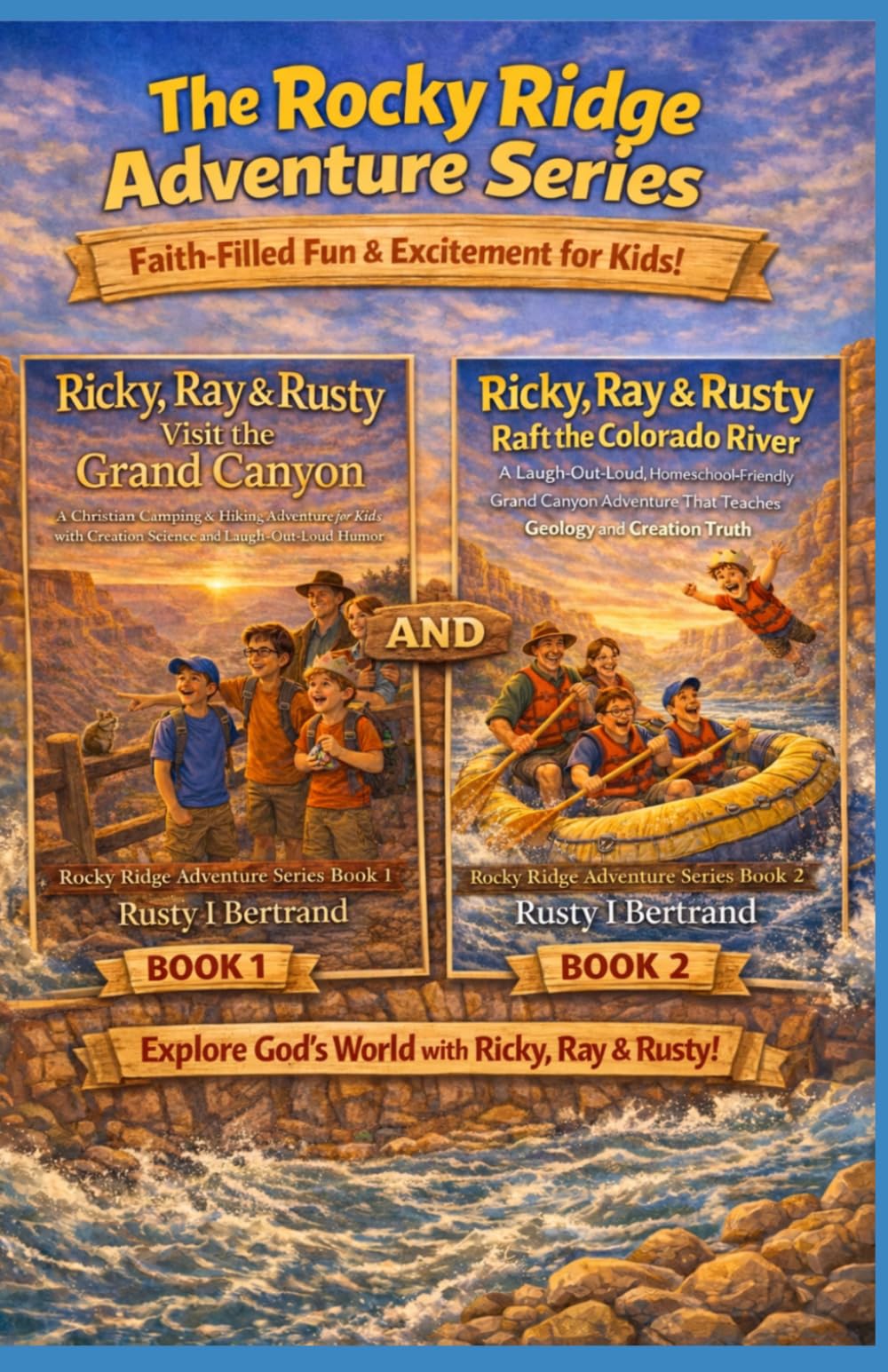 The Rocky Ridge Adventure Series Books 1 & 2: Laugh-Out-Loud Christian Chapter Books for Kids Ages 8–12 Filled with Adventure, Humor, Science, and Faith