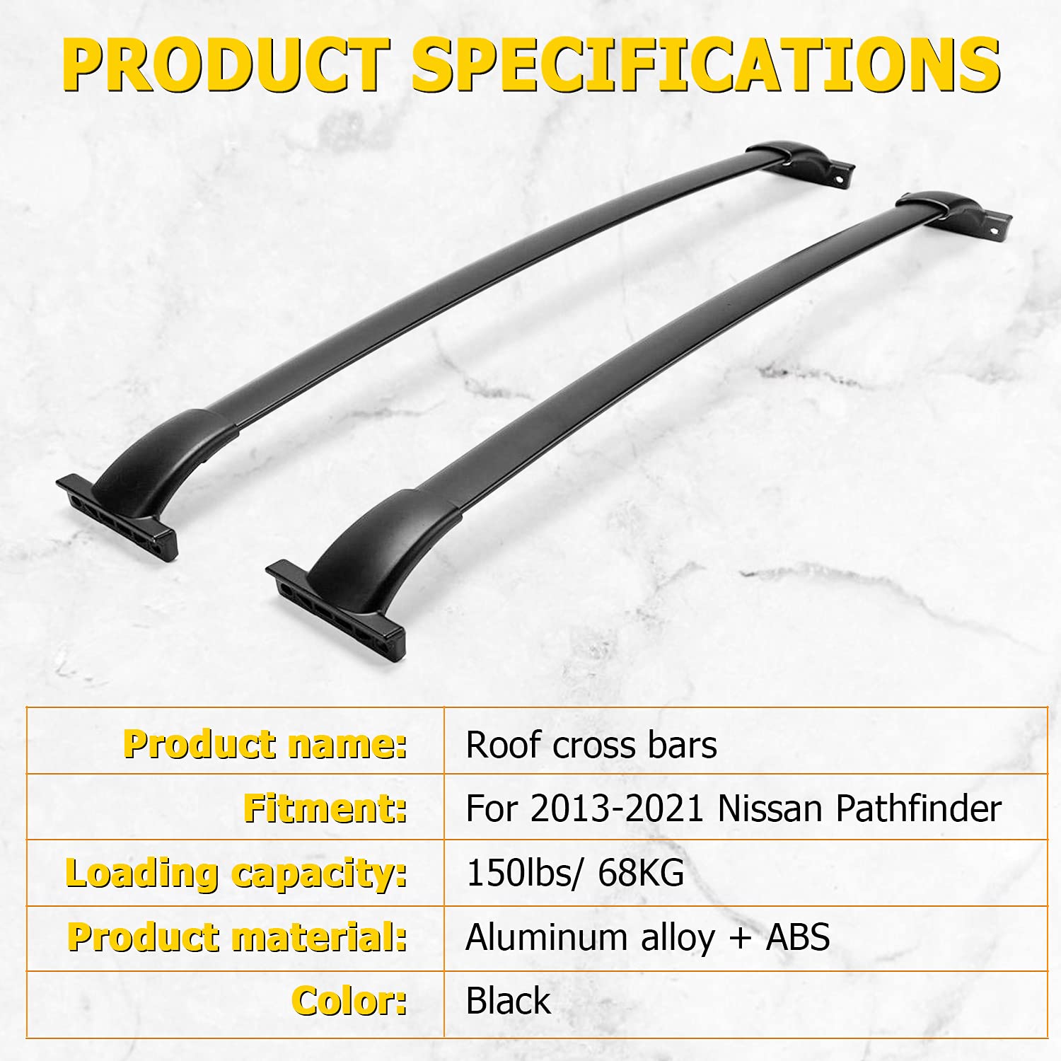 Buy AUXMART Roof Rack Cross Bars Fit for Nissan Pathfinder 2013 2014