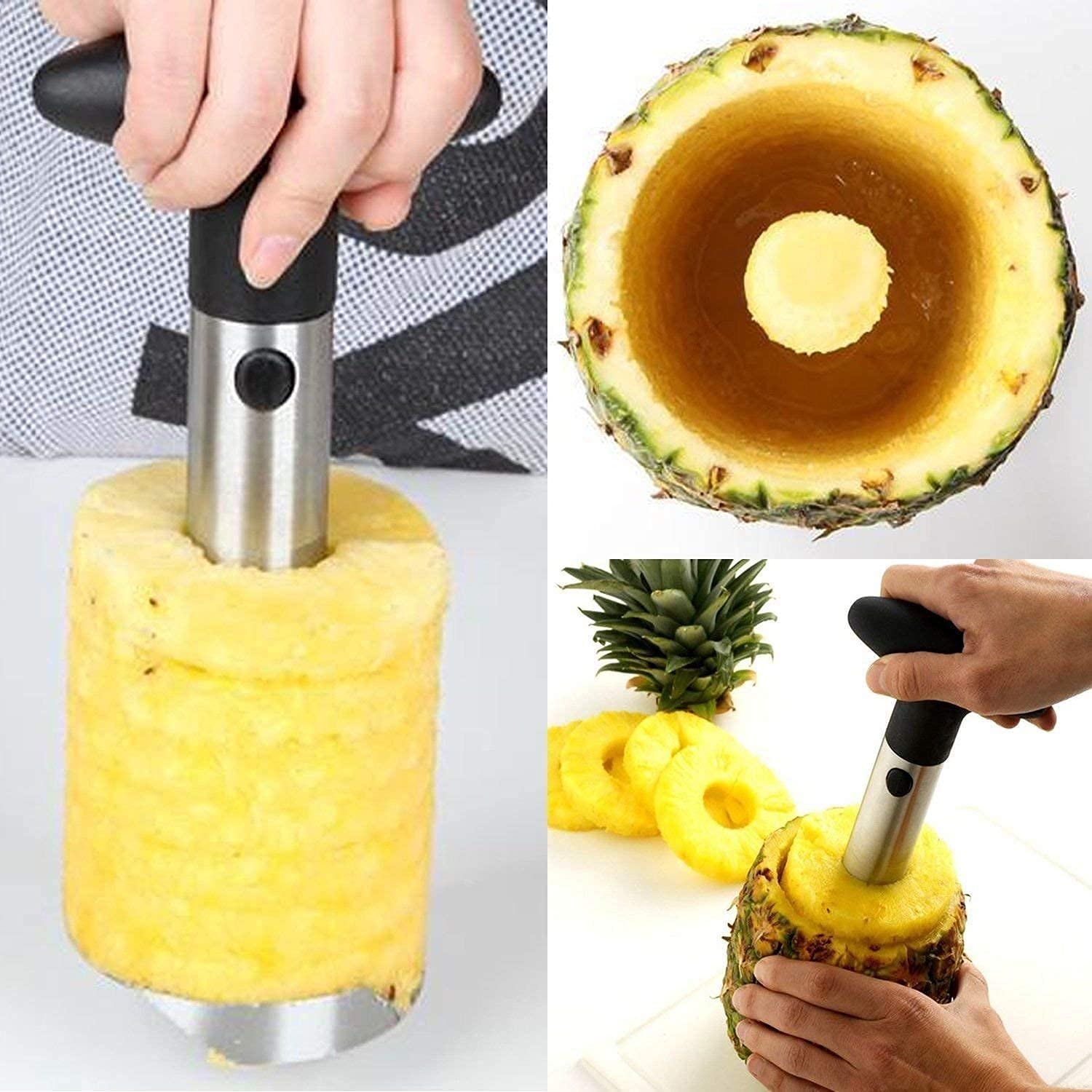 Stainless Steel Pineapple Cutter and Fruit Peeler Corer, Pineapple Cutter and Peeler