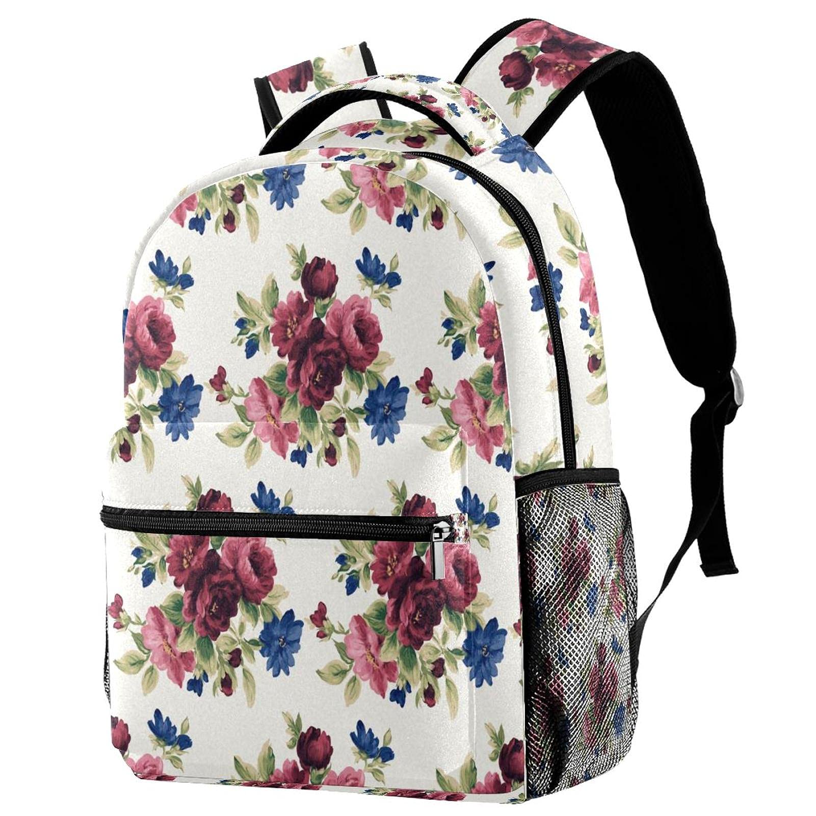 Sac à dos décontracté grand volume avec motif blaireau multicolore