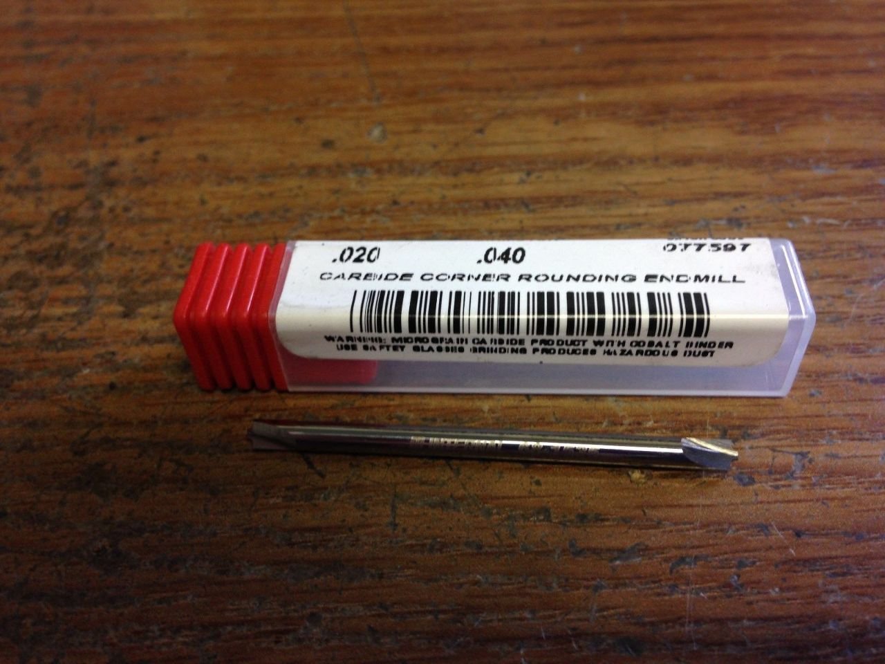 .020" Radius 2 Flute Double End Carbide Corner Rounding End Mill