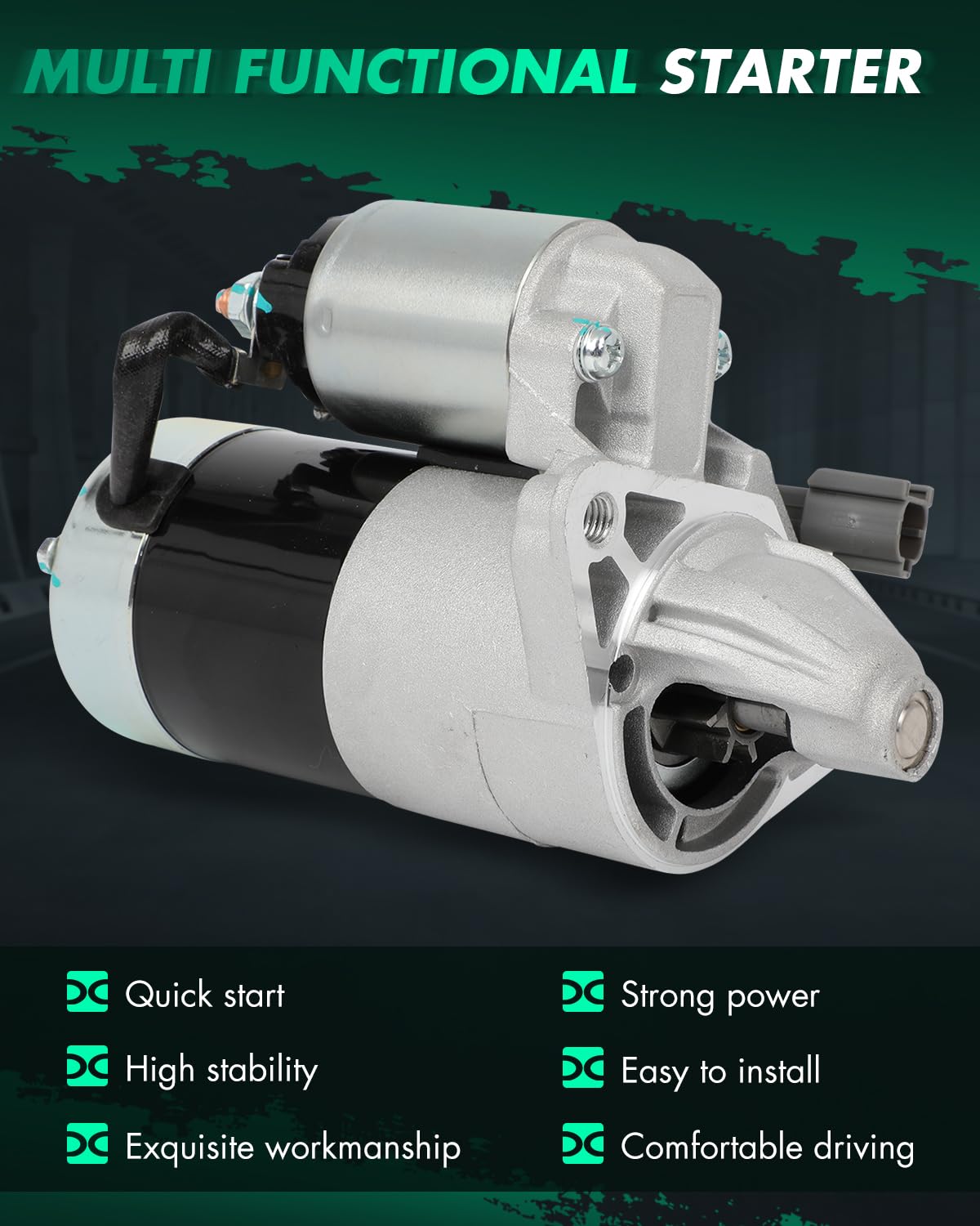 SCITOO Starter Motor 17146 for Nissan for 200SX NX Pulsar NX