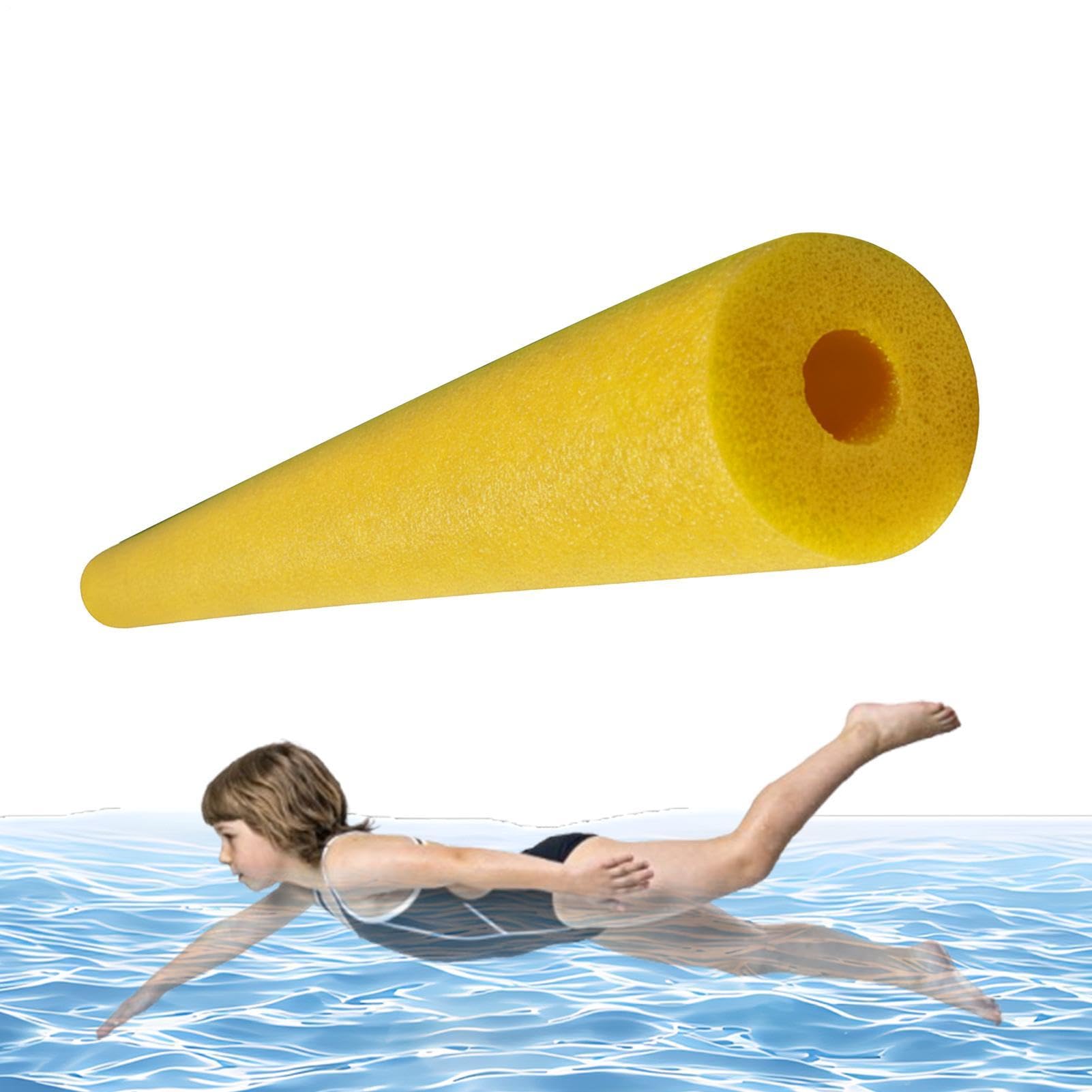 Pool Noodles with Hole, Hollow Foam Swimming Noodles for Adults Kids, Flexible Floating Foam Tube Noodle Swimming Floats, Soft Foams Pool Swim Noodle Swimmings Aid Training Device, for Summer Beach